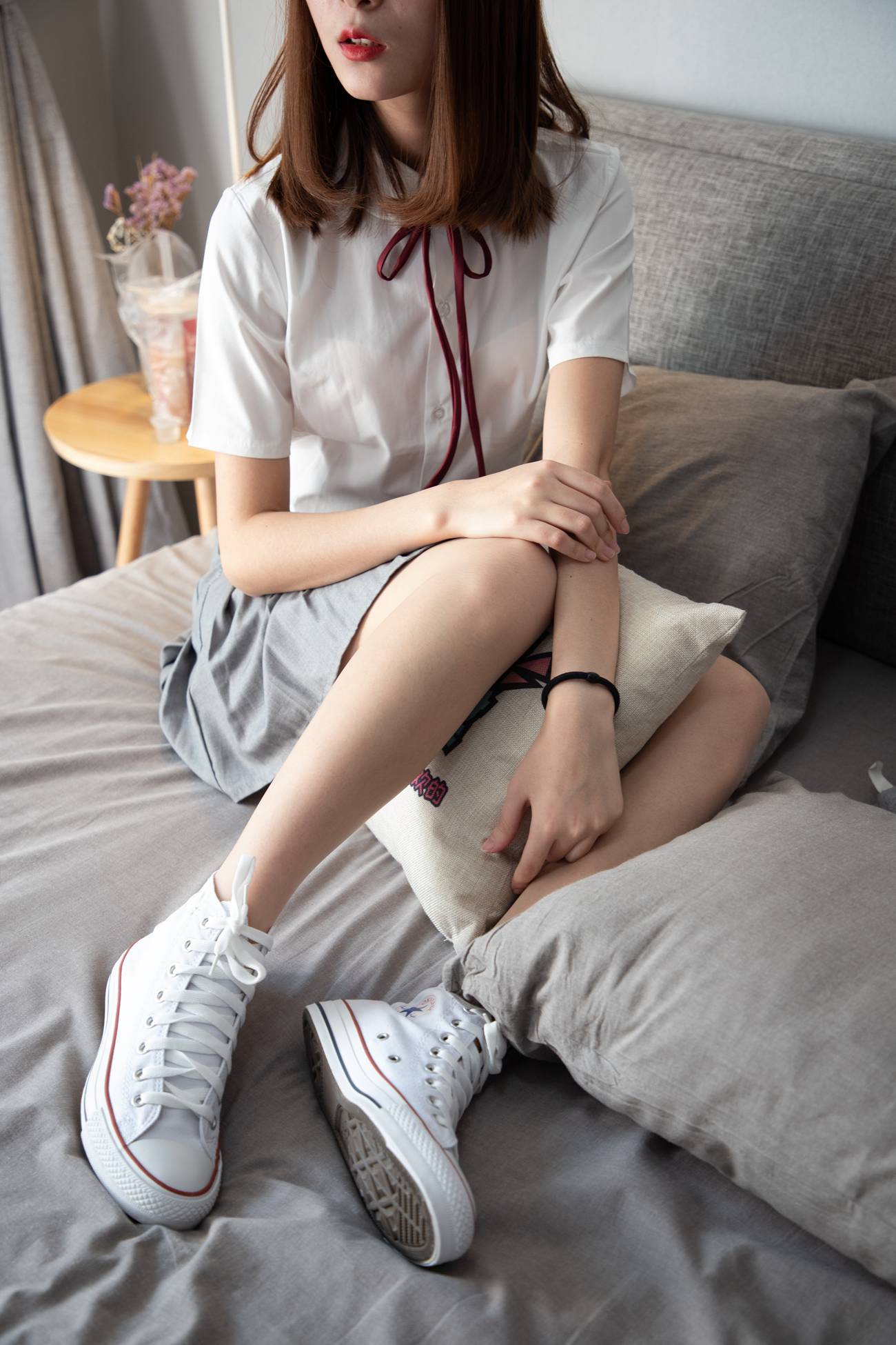 图片[54]-物恋传媒 No.088 猫耳-jk制服与船袜帆布鞋 [212P] – 速更版-美库