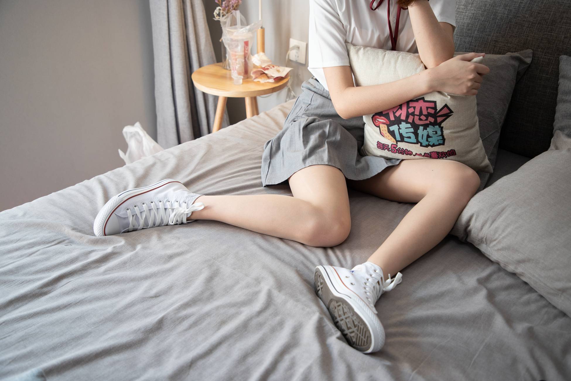 图片[63]-物恋传媒 No.088 猫耳-jk制服与船袜帆布鞋 [212P] – 速更版-美库