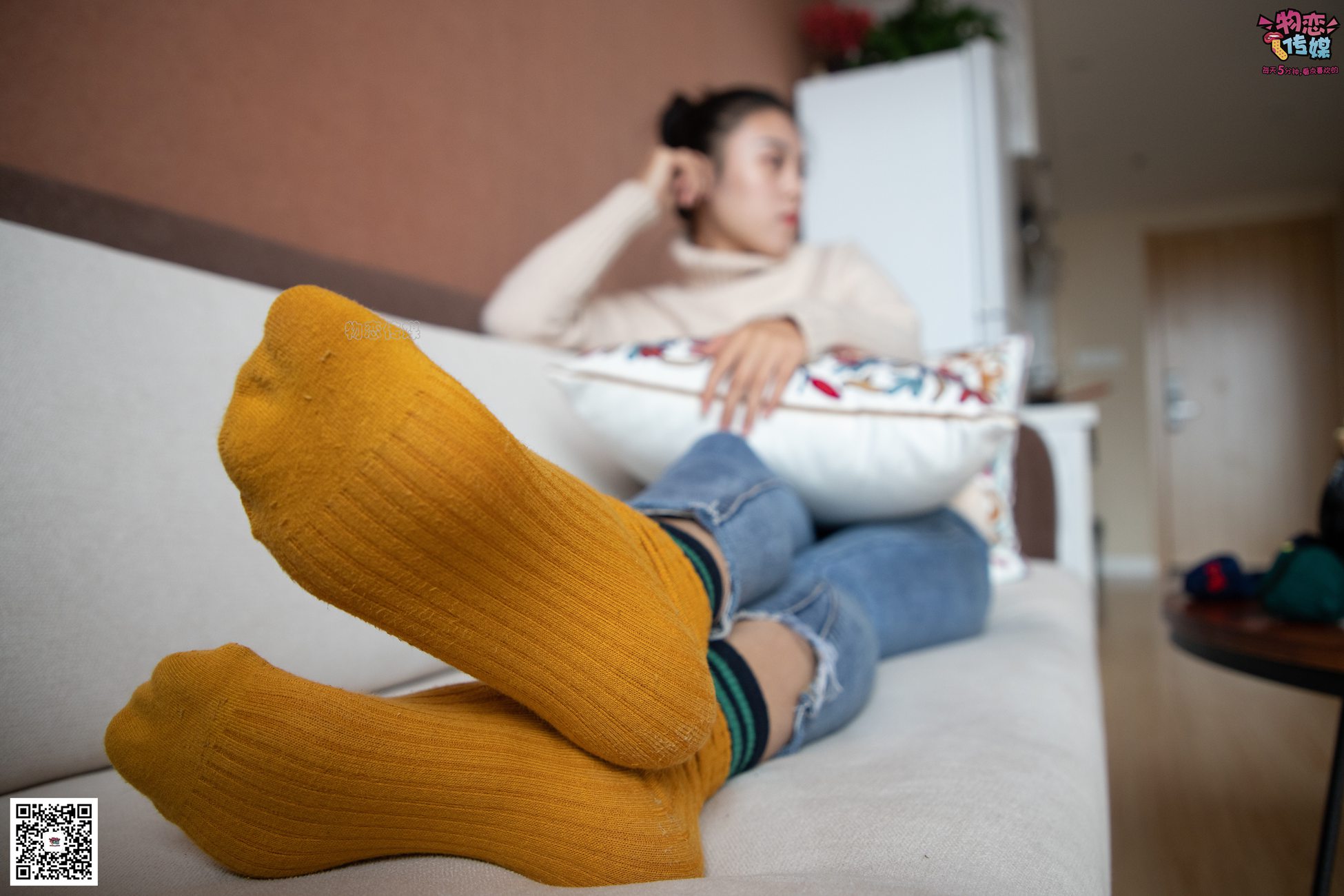 图片[106]-物恋传媒 No.087 刘心-可爱丸子头，可爱棉袜 [116P] – 速更版-美库