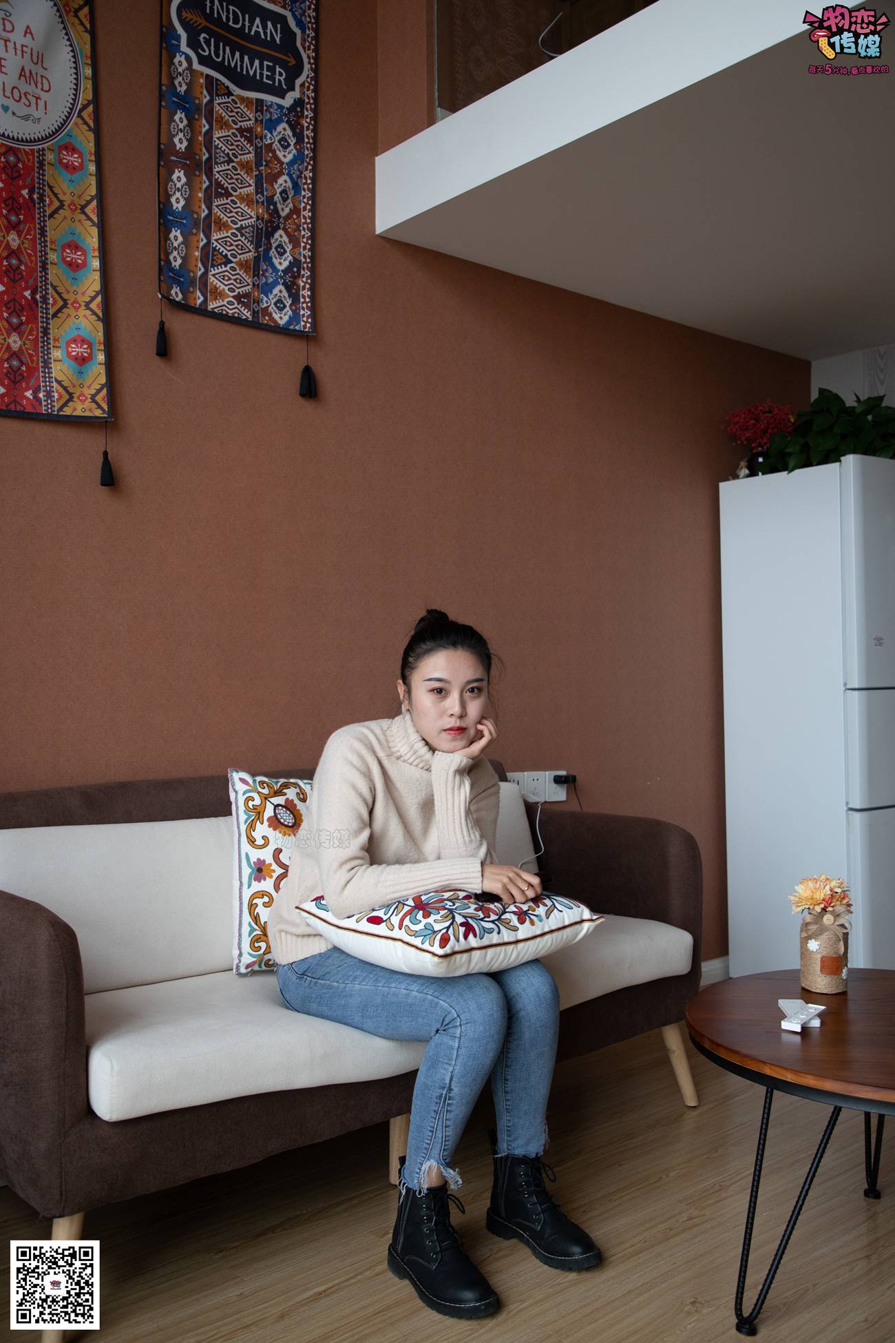 图片[109]-物恋传媒 No.087 刘心-可爱丸子头，可爱棉袜 [116P] – 速更版-美库