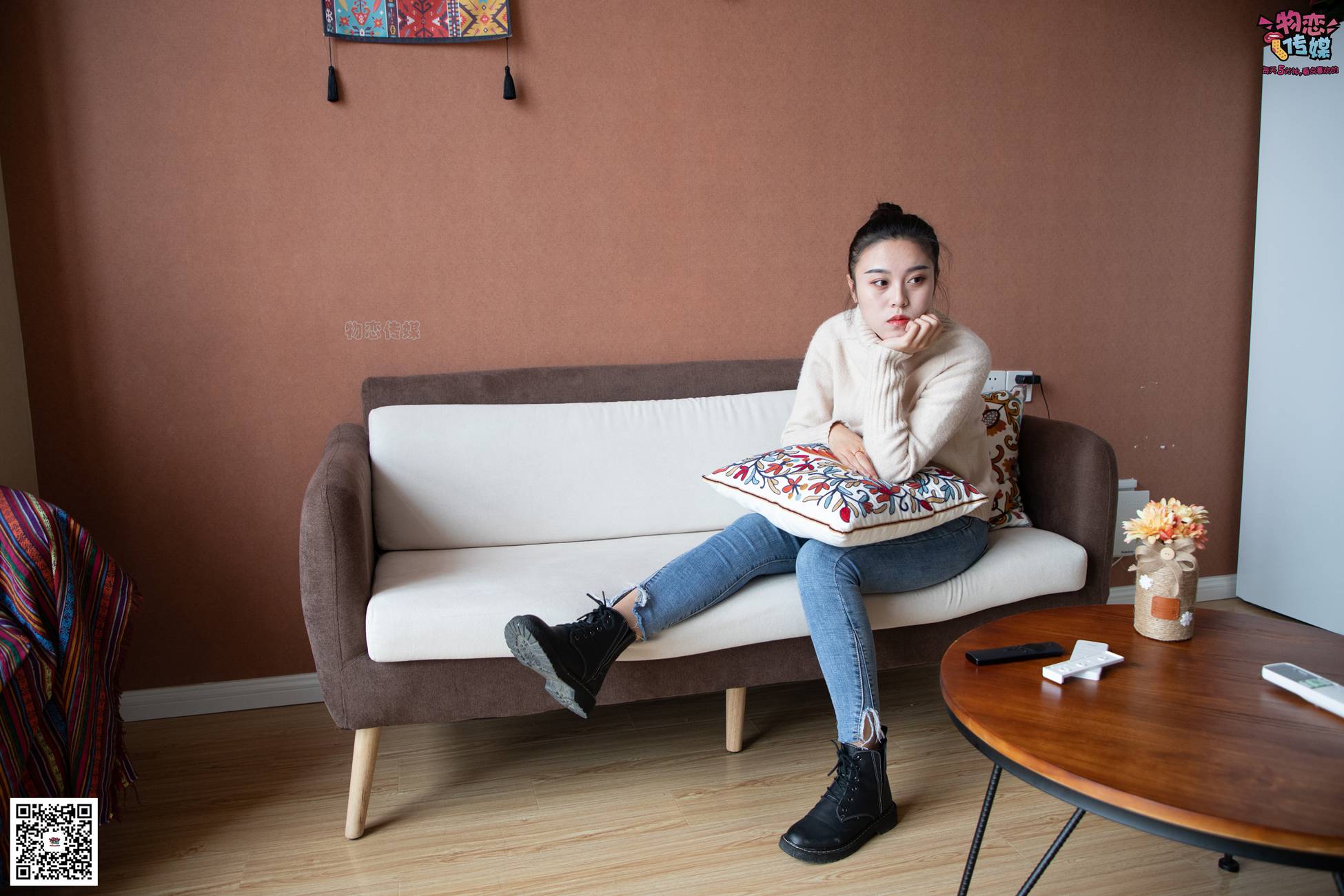 图片[114]-物恋传媒 No.087 刘心-可爱丸子头，可爱棉袜 [116P] – 速更版-美库