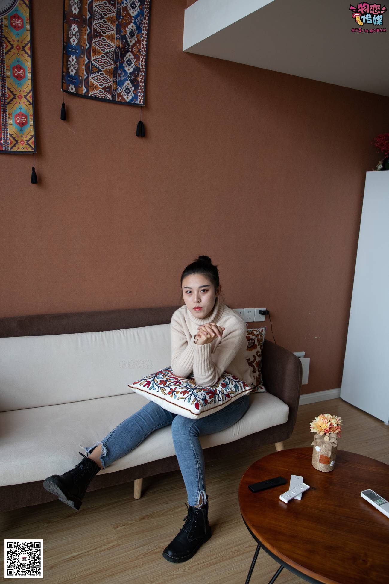 图片[117]-物恋传媒 No.087 刘心-可爱丸子头，可爱棉袜 [116P] – 速更版-美库