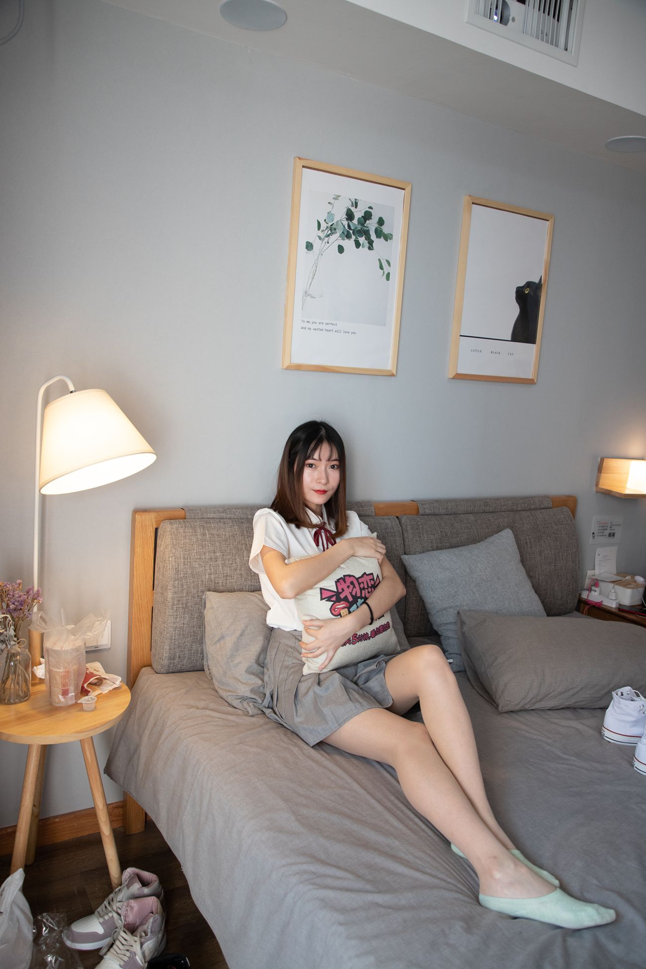 图片[139]-物恋传媒 No.088 猫耳-jk制服与船袜帆布鞋 [212P] – 速更版-美库