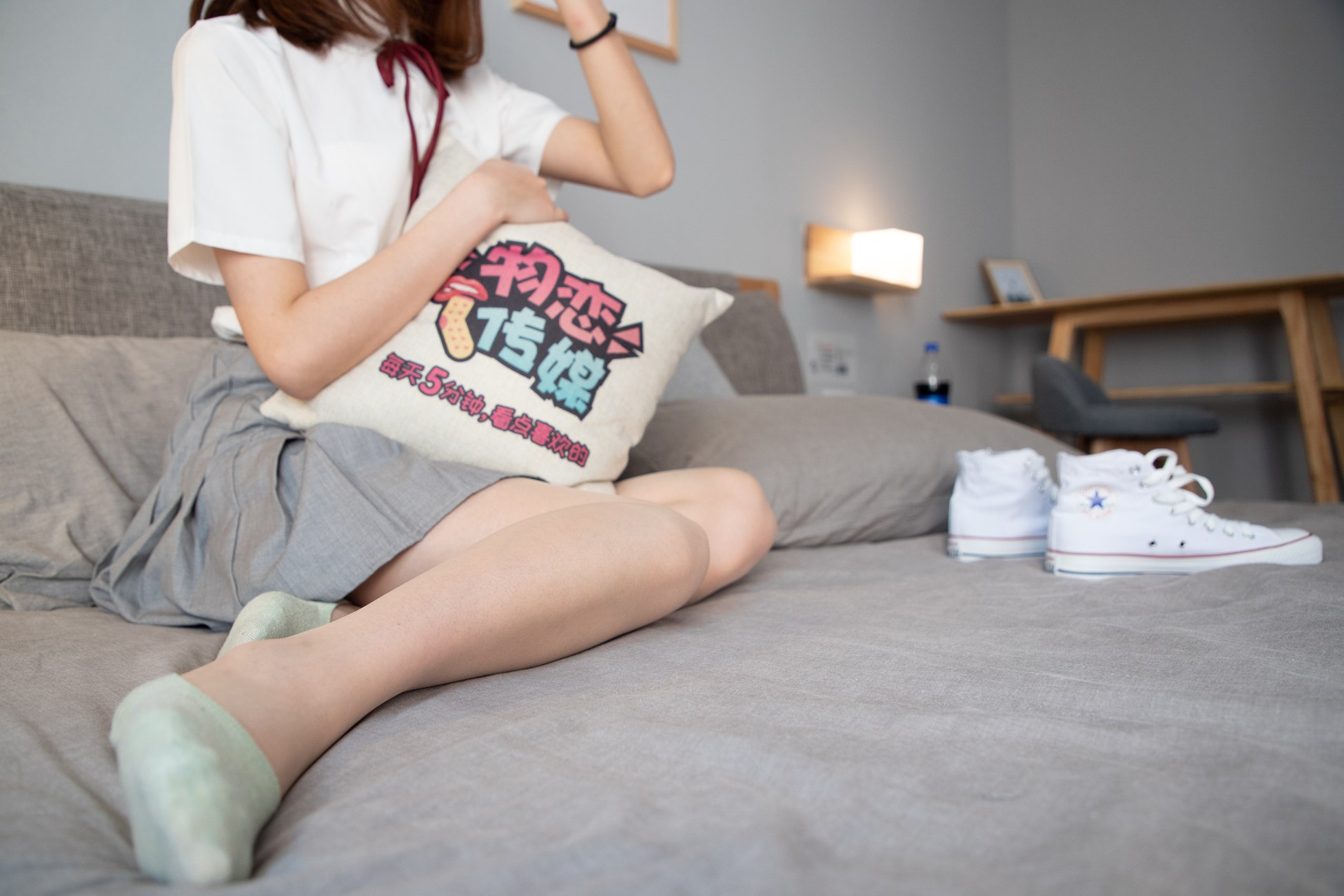 图片[147]-物恋传媒 No.088 猫耳-jk制服与船袜帆布鞋 [212P] – 速更版-美库