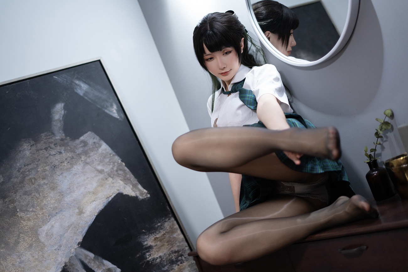 图片[16]-微博红人@星之迟迟 JK-绿 [125P] – 速更版-美库