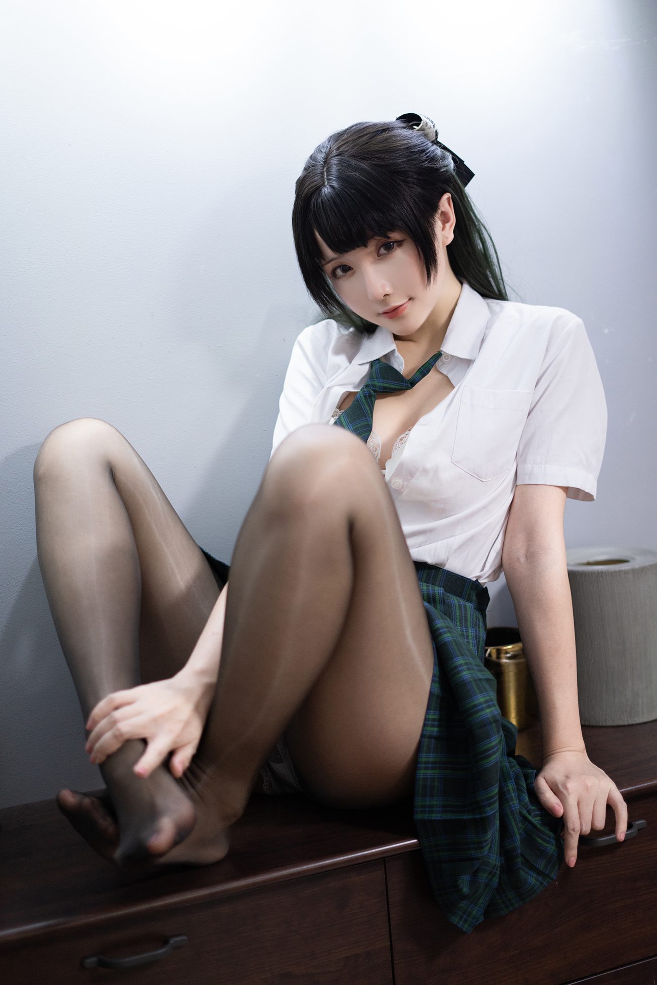 图片[24]-微博红人@星之迟迟 JK-绿 [125P] – 速更版-美库