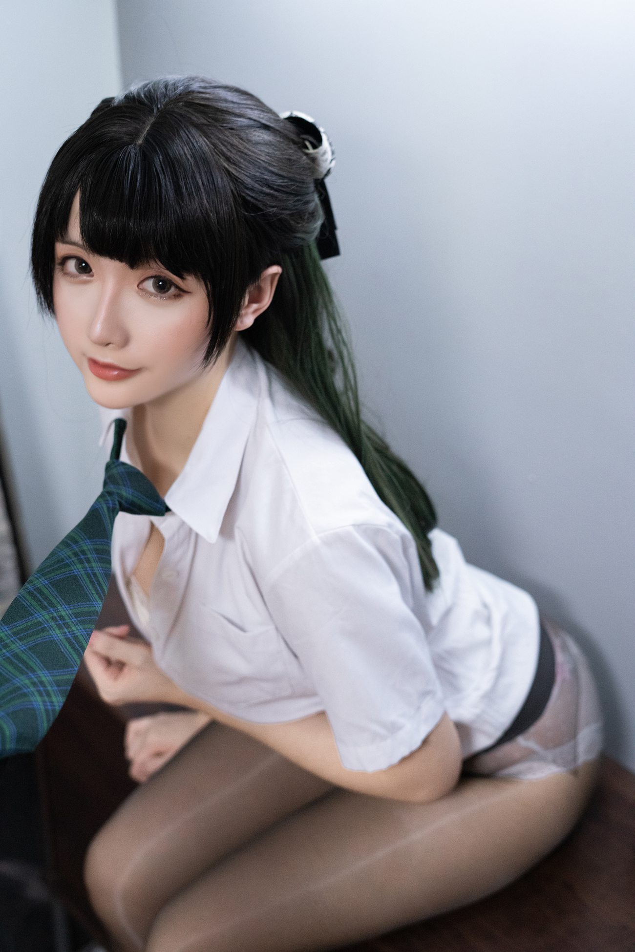 图片[28]-微博红人@星之迟迟 JK-绿 [125P] – 速更版-美库