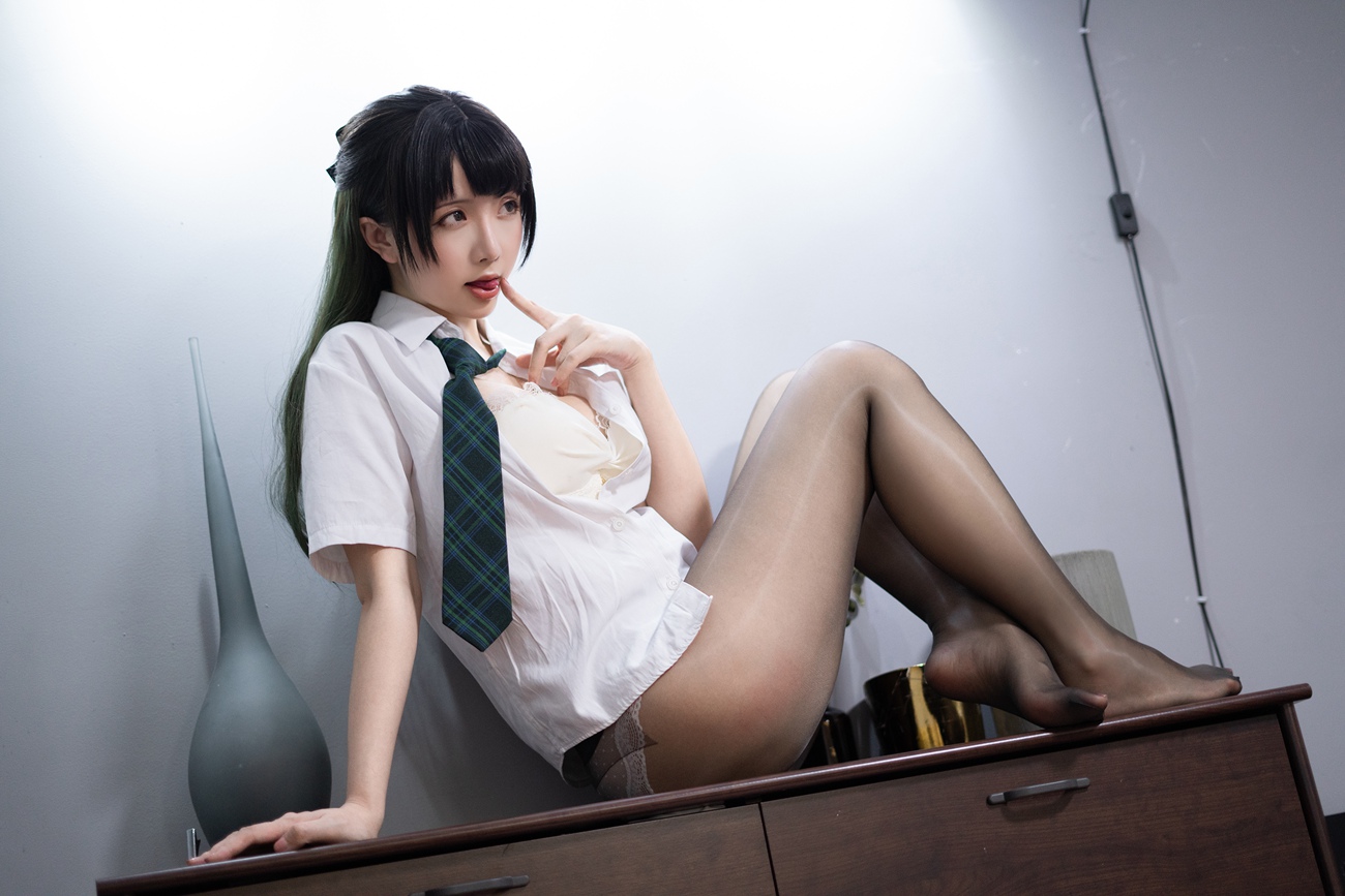 图片[34]-微博红人@星之迟迟 JK-绿 [125P] – 速更版-美库