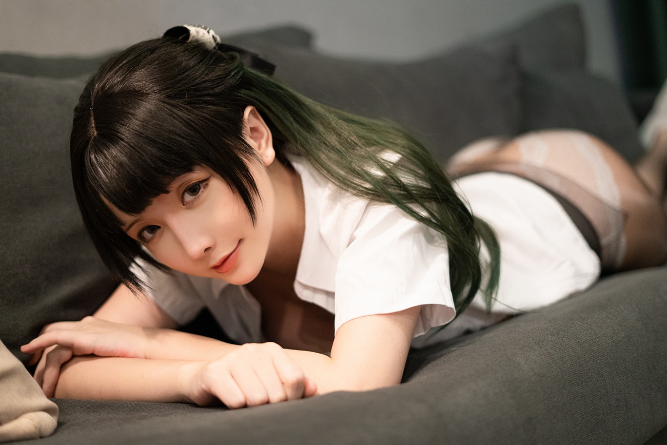 图片[77]-微博红人@星之迟迟 JK-绿 [125P] – 速更版-美库