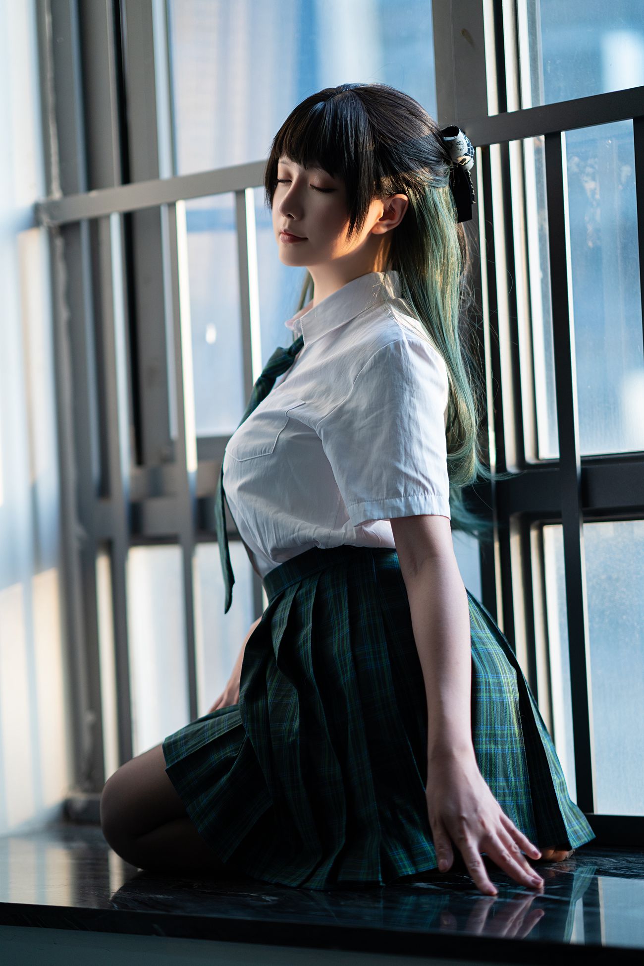 图片[101]-微博红人@星之迟迟 JK-绿 [125P] – 速更版-美库