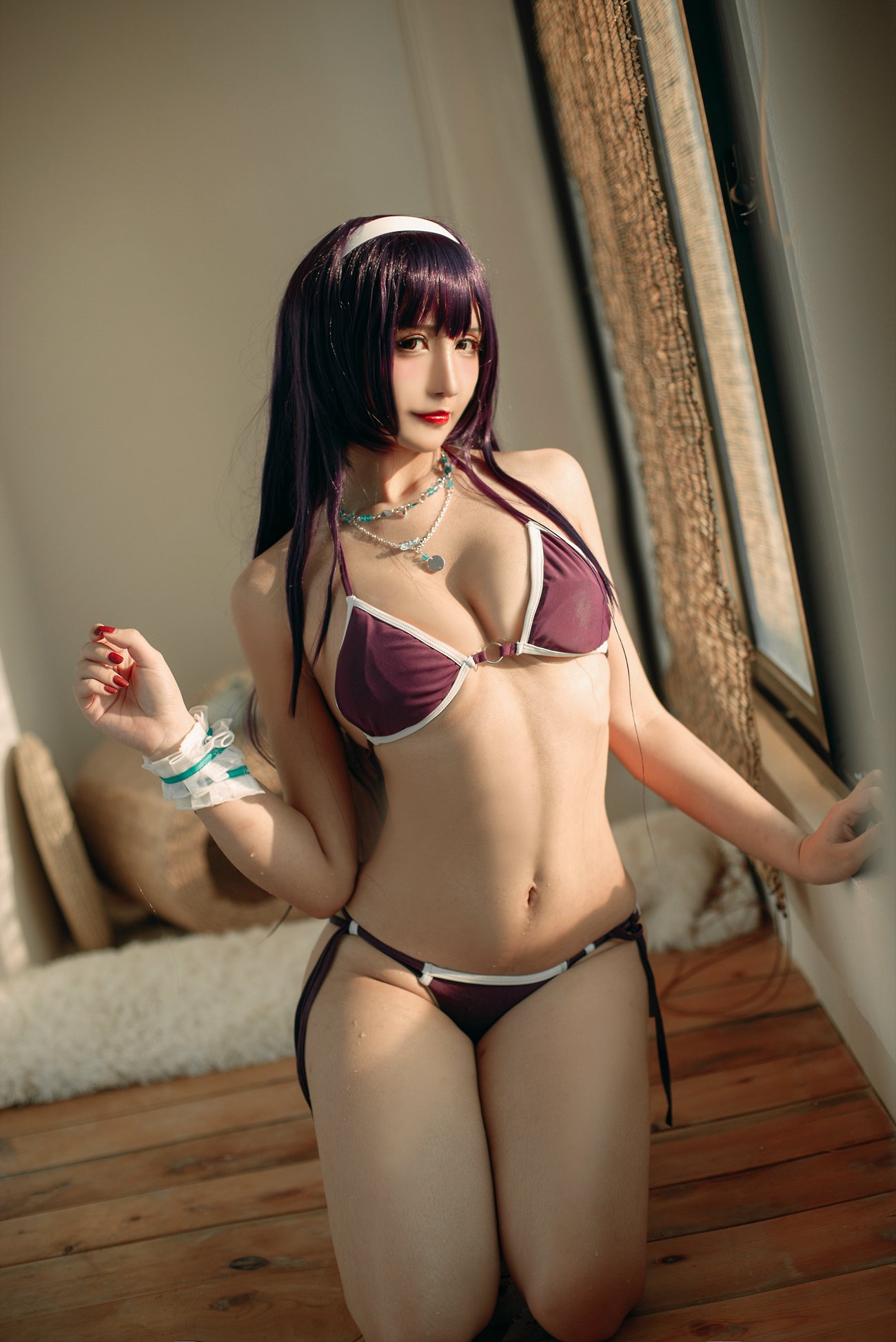 图片[16]-九曲Jean – 霞之丘诗羽泳装[24P] – 速更版-美库