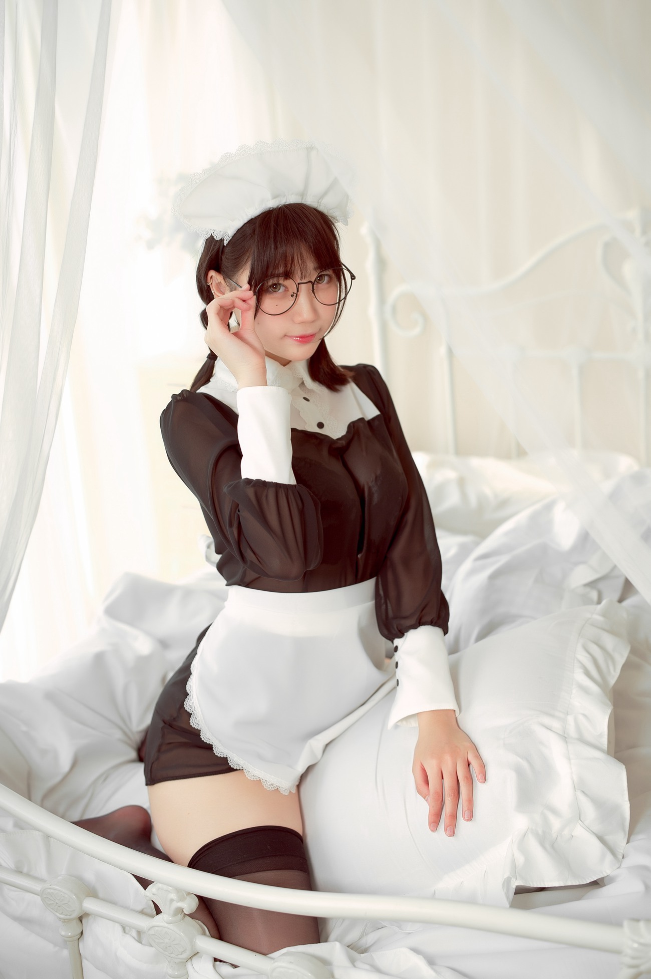 图片[25]-周叽是可爱兔兔 眼镜女仆[36P] – 速更版-美库