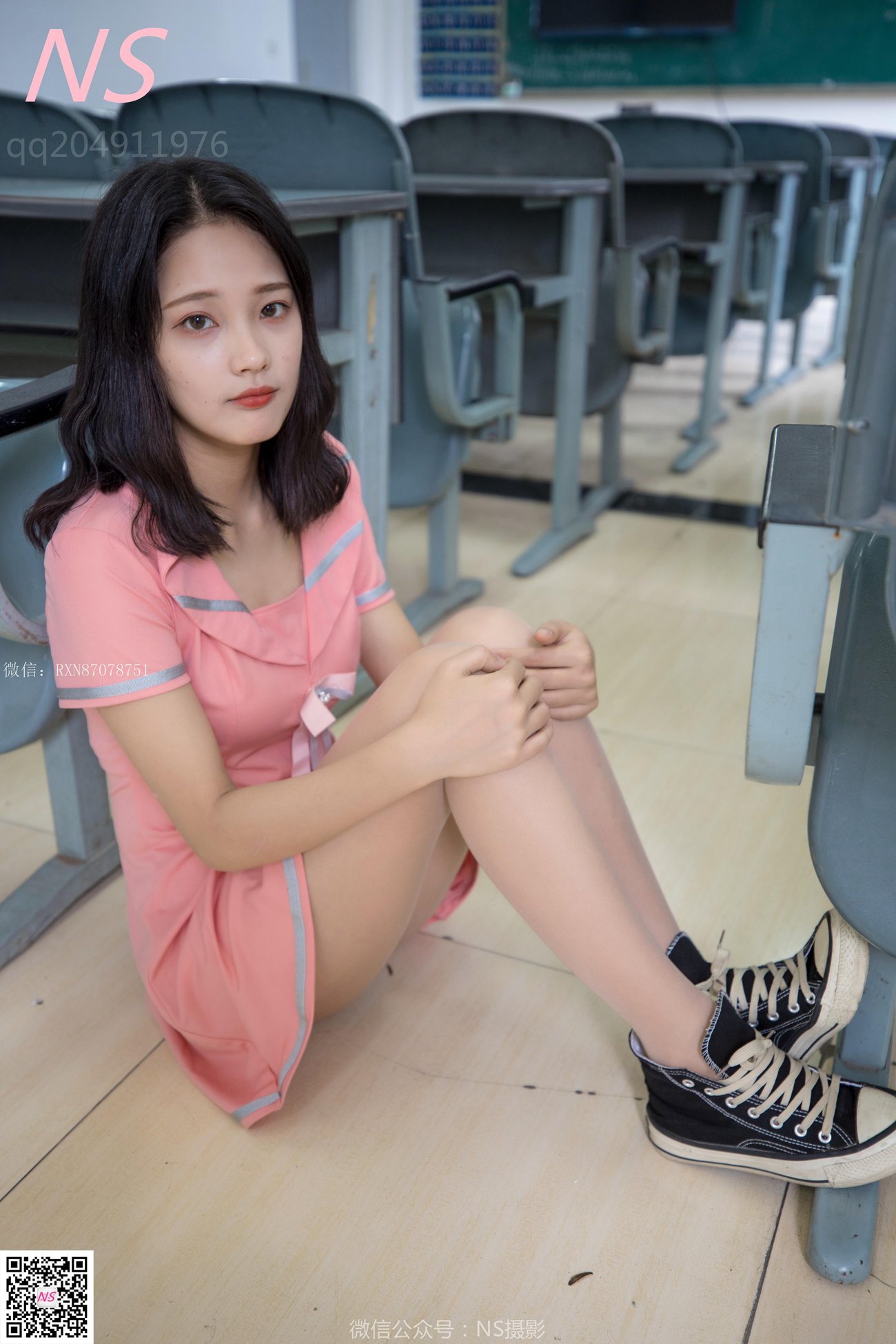 图片[12]-纳丝摄影 NO301 小蝴蝶 纯纯的丝袜帆布鞋 [53P] – 速更版-美库