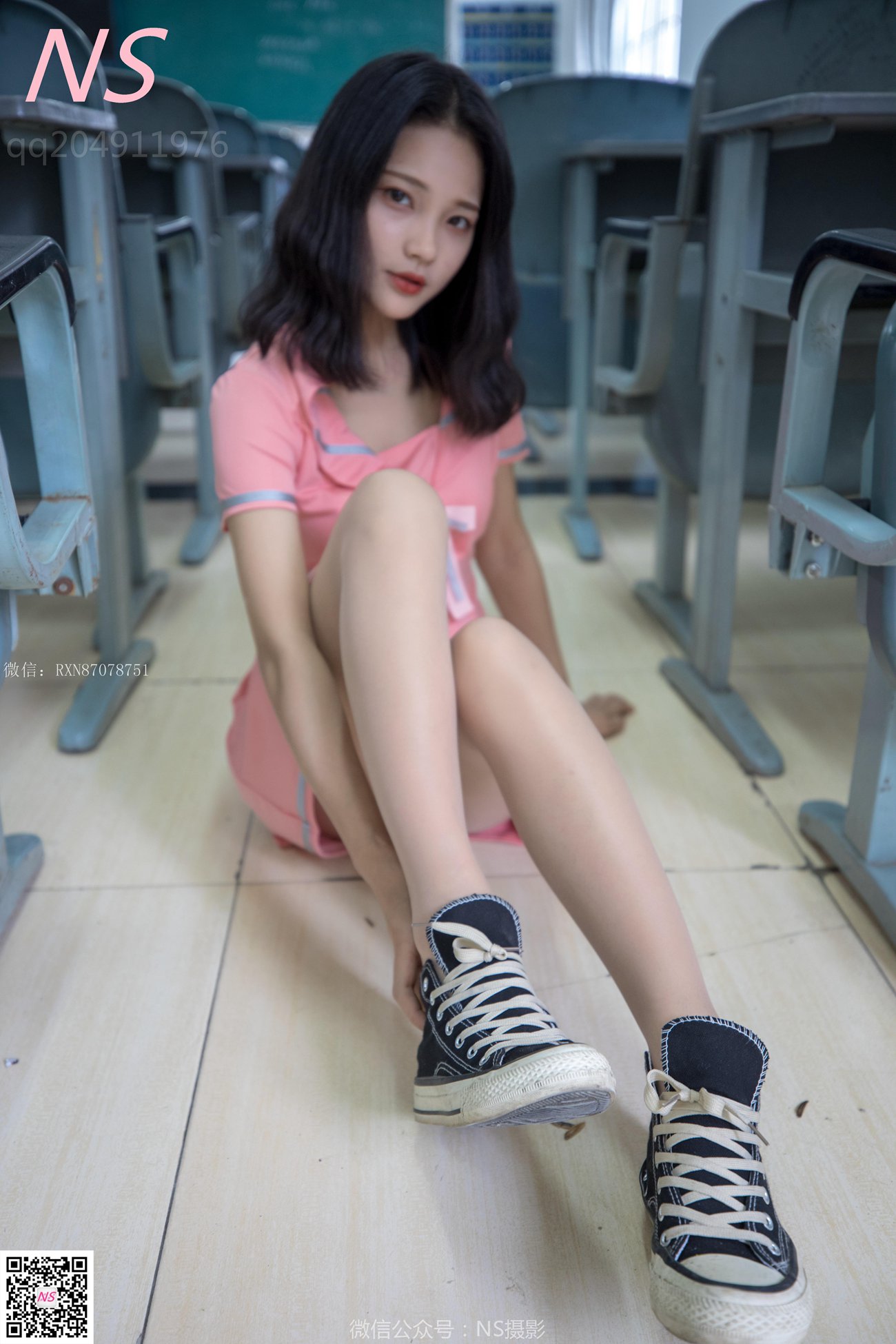 图片[29]-纳丝摄影 NO301 小蝴蝶 纯纯的丝袜帆布鞋 [53P] – 速更版-美库