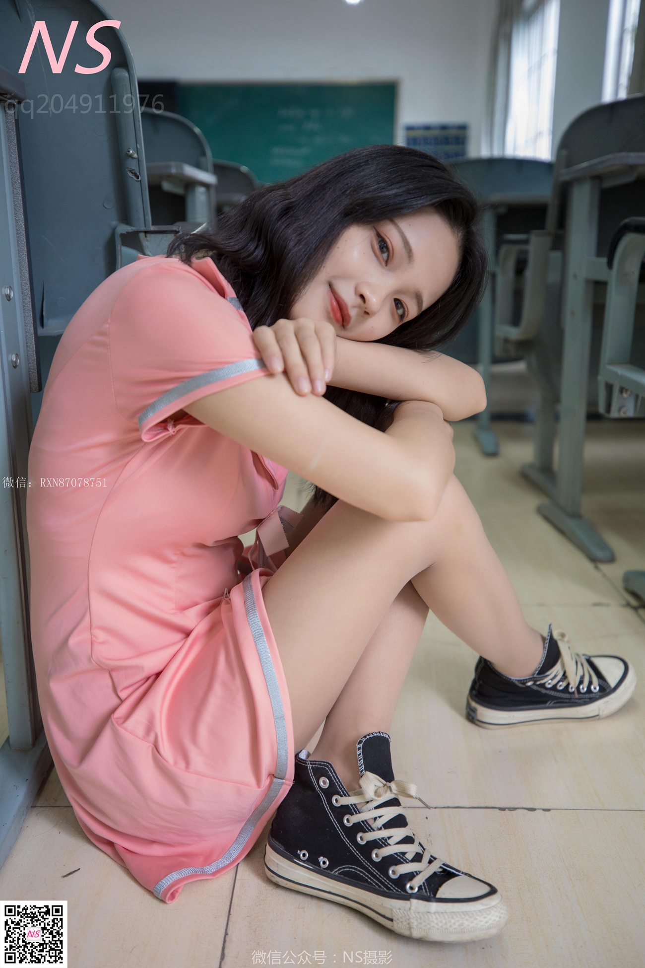 图片[38]-纳丝摄影 NO301 小蝴蝶 纯纯的丝袜帆布鞋 [53P] – 速更版-美库