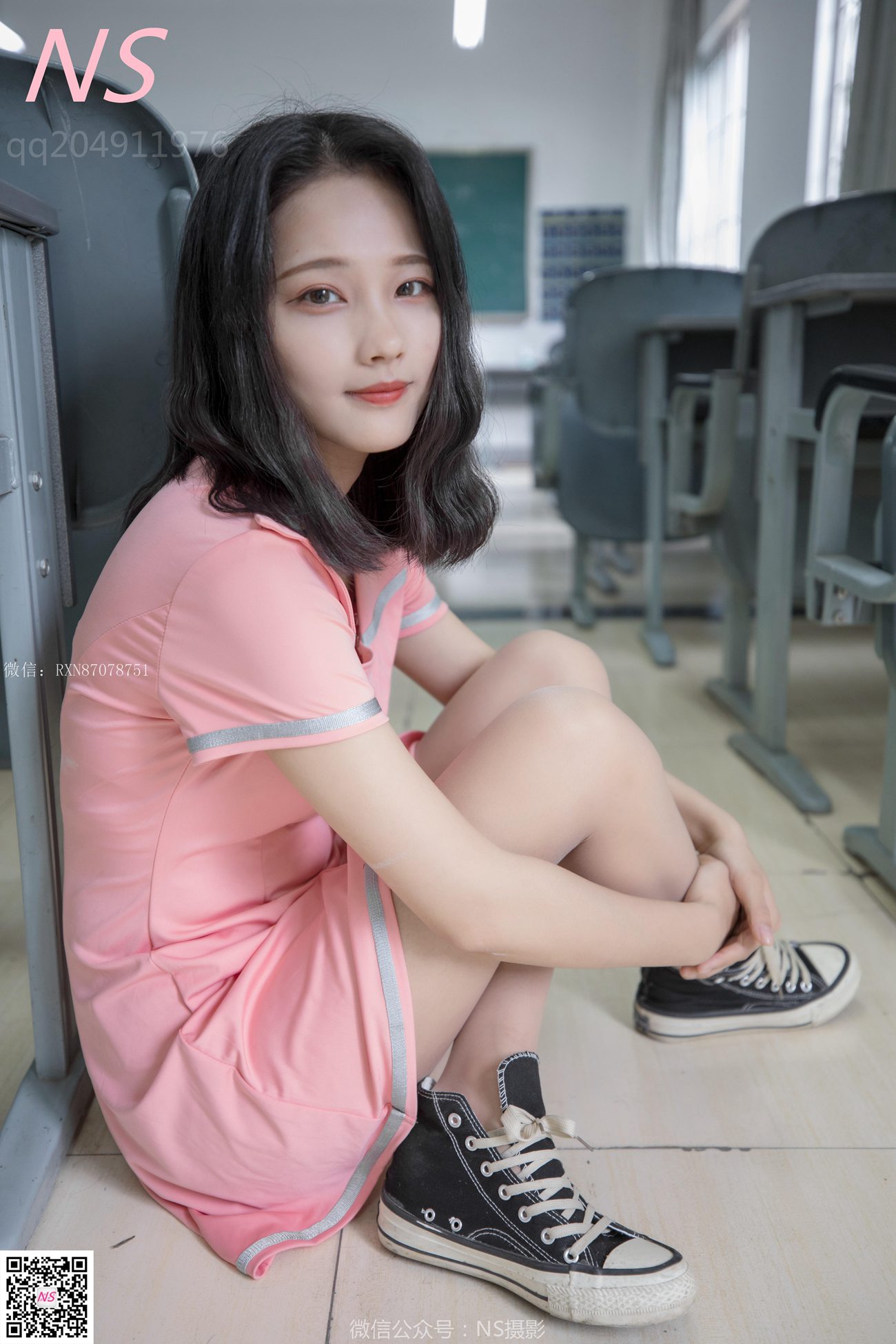 图片[39]-纳丝摄影 NO301 小蝴蝶 纯纯的丝袜帆布鞋 [53P] – 速更版-美库