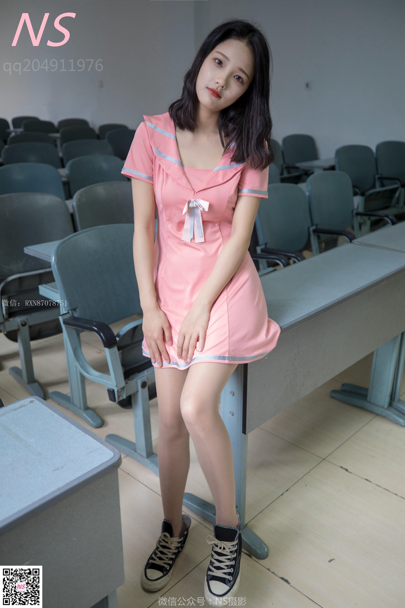 图片[47]-纳丝摄影 NO301 小蝴蝶 纯纯的丝袜帆布鞋 [53P] – 速更版-美库