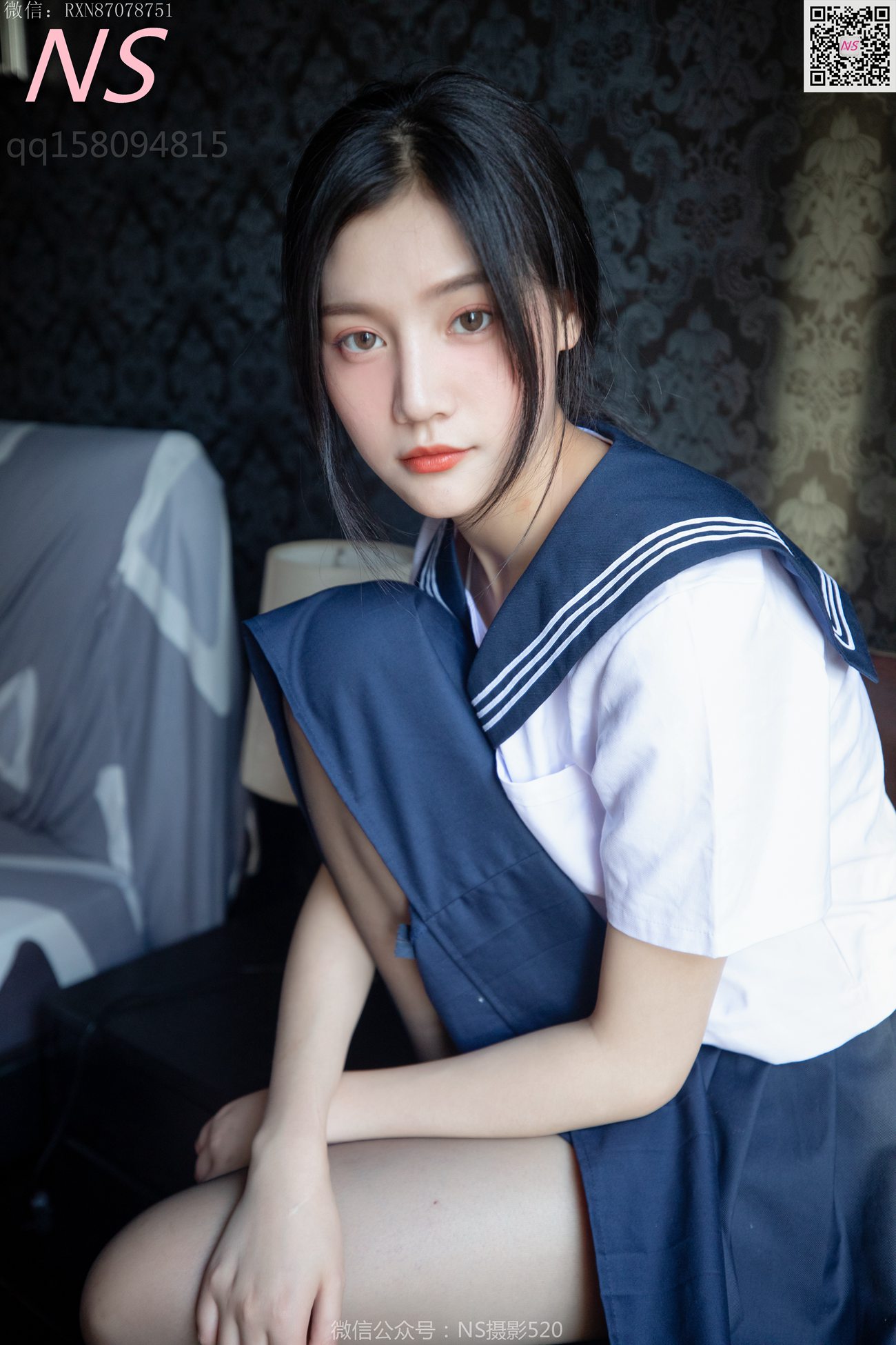 图片[11]-纳丝摄影 NO307 子涵 黑色丝袜的家居生活 [59P] – 速更版-美库