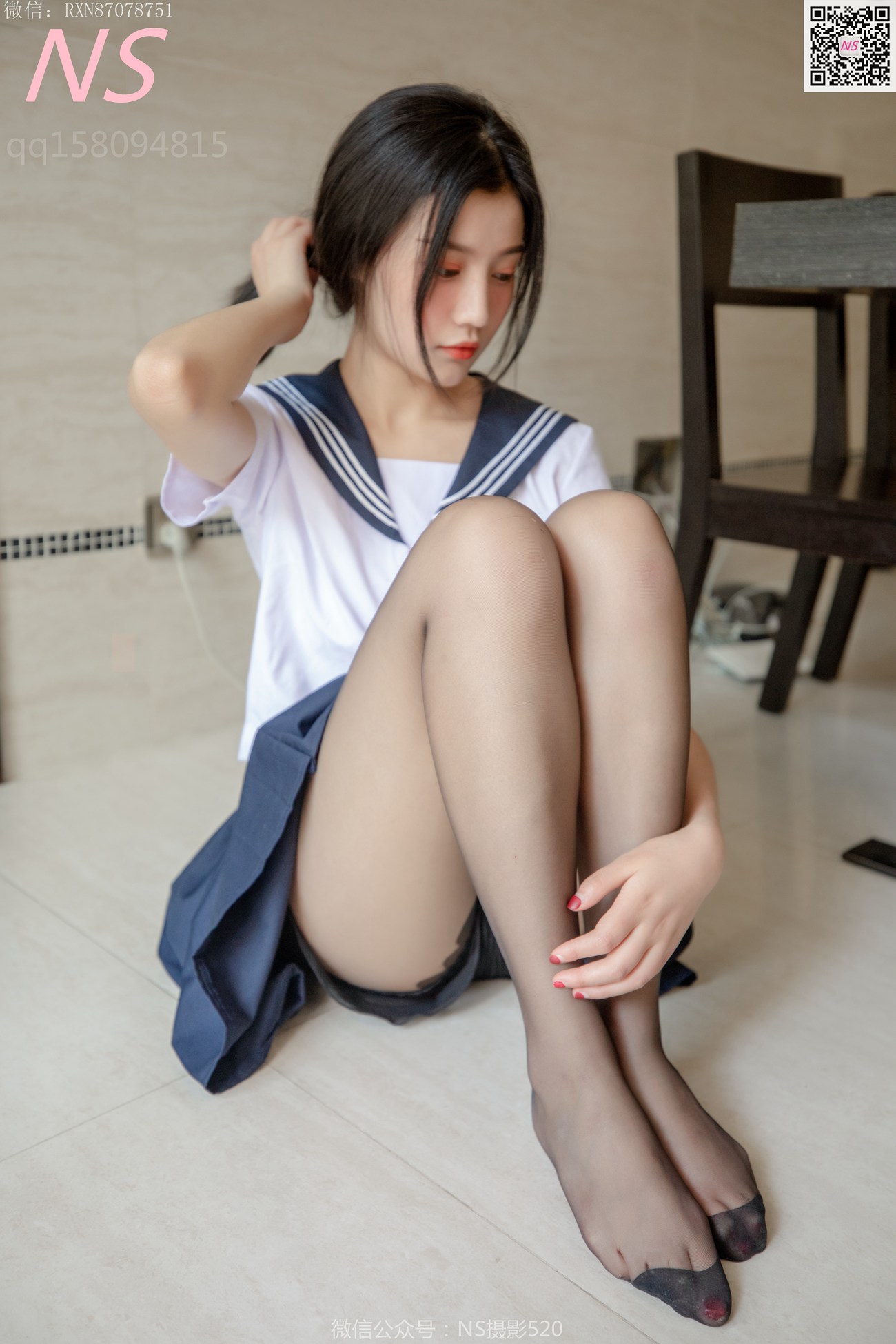 图片[35]-纳丝摄影 NO307 子涵 黑色丝袜的家居生活 [59P] – 速更版-美库