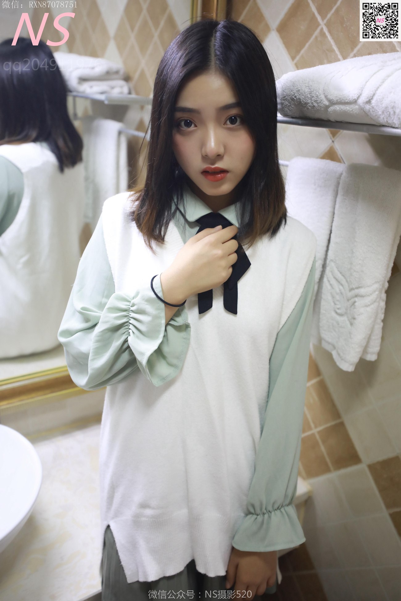 图片[11]-纳丝摄影 NO308 洋洋 新的丝袜萌装（收藏版）[33P] – 速更版-美库