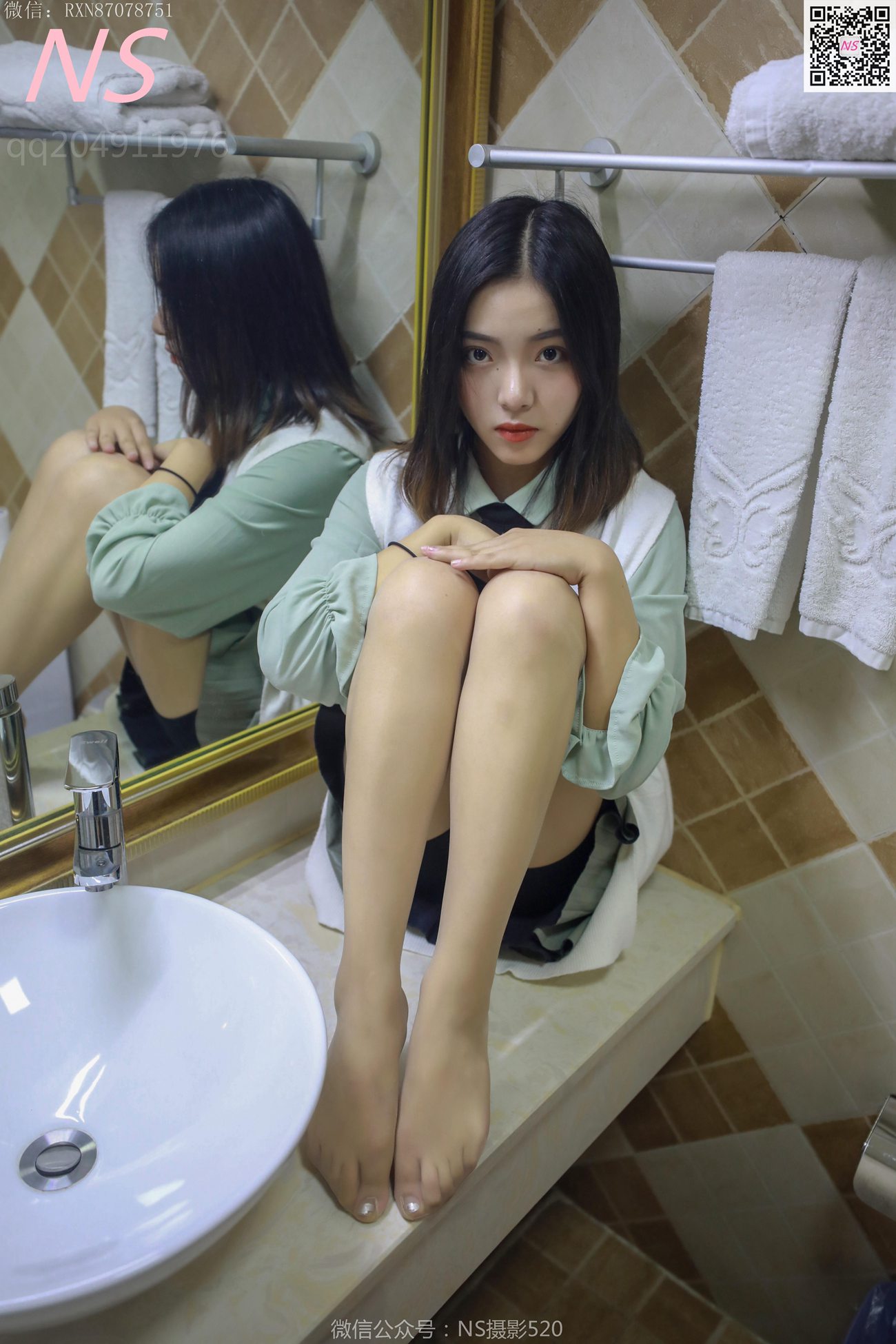 图片[12]-纳丝摄影 NO308 洋洋 新的丝袜萌装（收藏版）[33P] – 速更版-美库