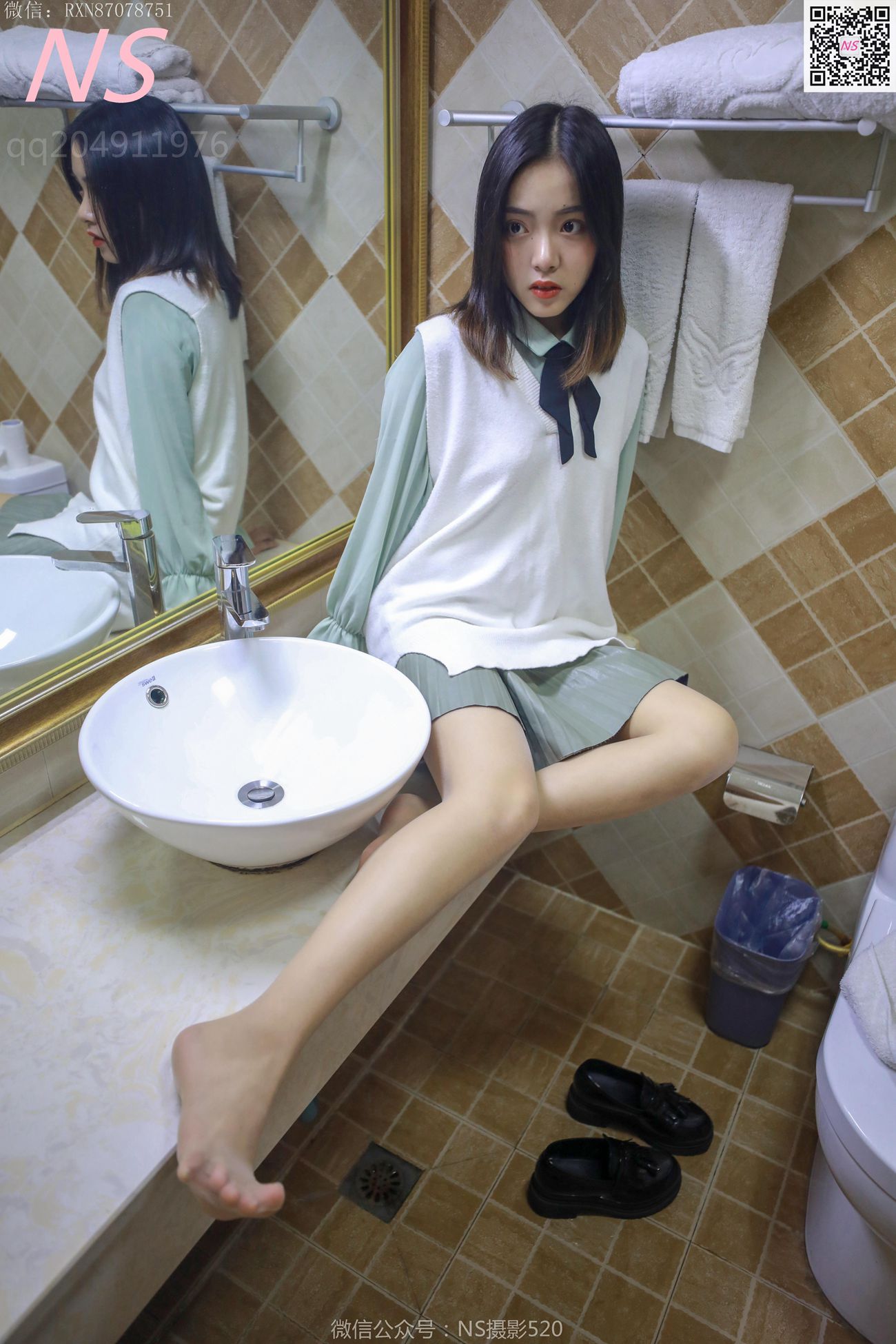 图片[18]-纳丝摄影 NO308 洋洋 新的丝袜萌装（收藏版）[33P] – 速更版-美库