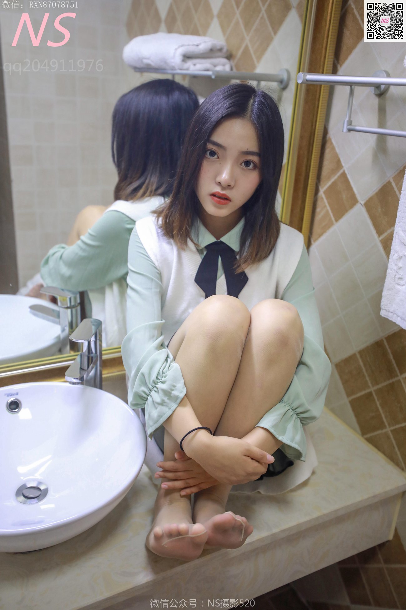 图片[25]-纳丝摄影 NO308 洋洋 新的丝袜萌装（收藏版）[33P] – 速更版-美库