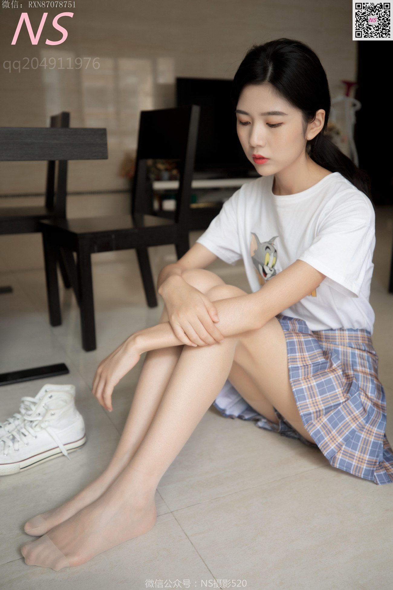 图片[43]-纳丝摄影 NO312 恬恬 校花丝袜帆布鞋超美超美！[76P] – 速更版-美库