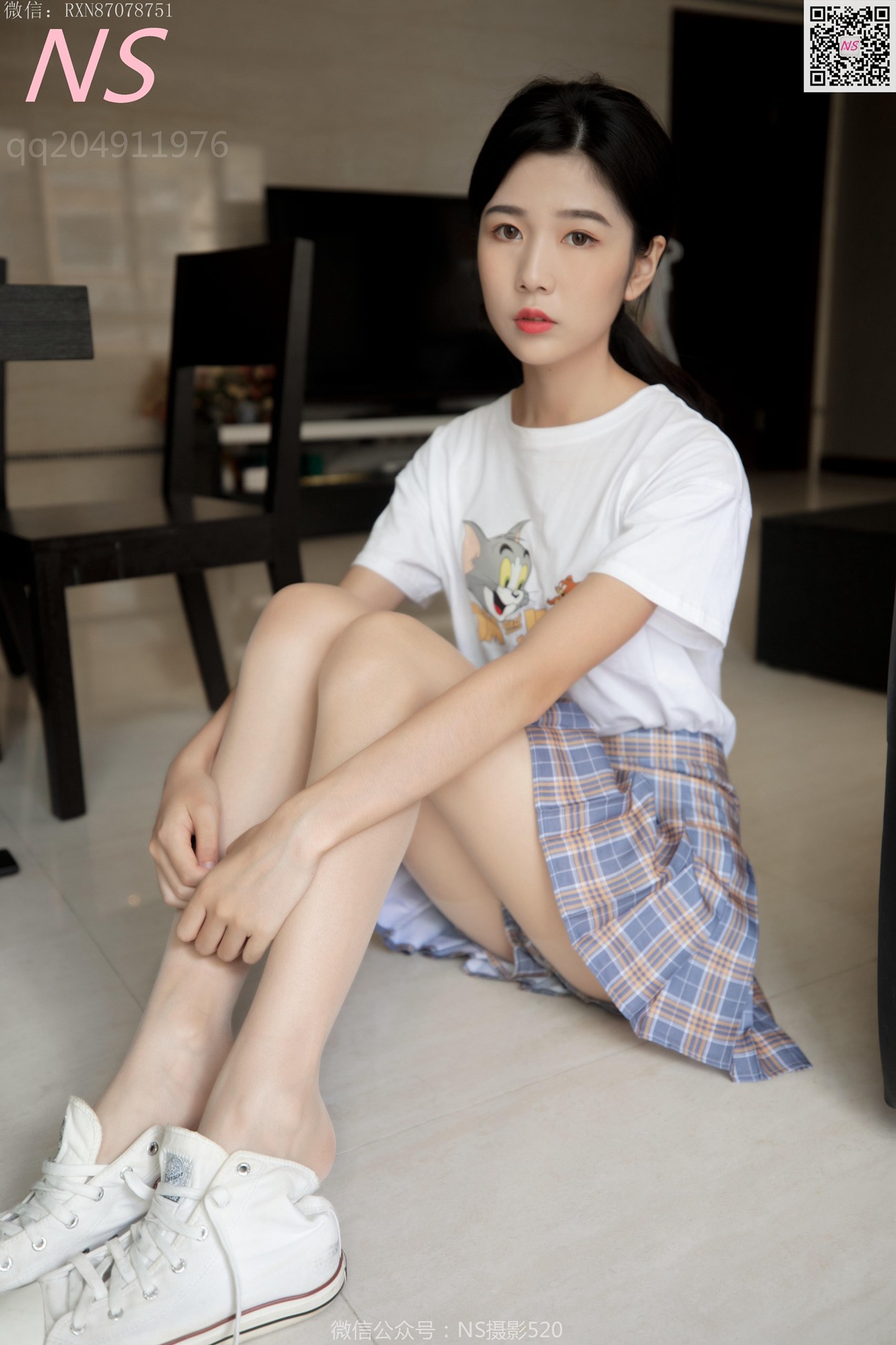 图片[45]-纳丝摄影 NO312 恬恬 校花丝袜帆布鞋超美超美！[76P] – 速更版-美库