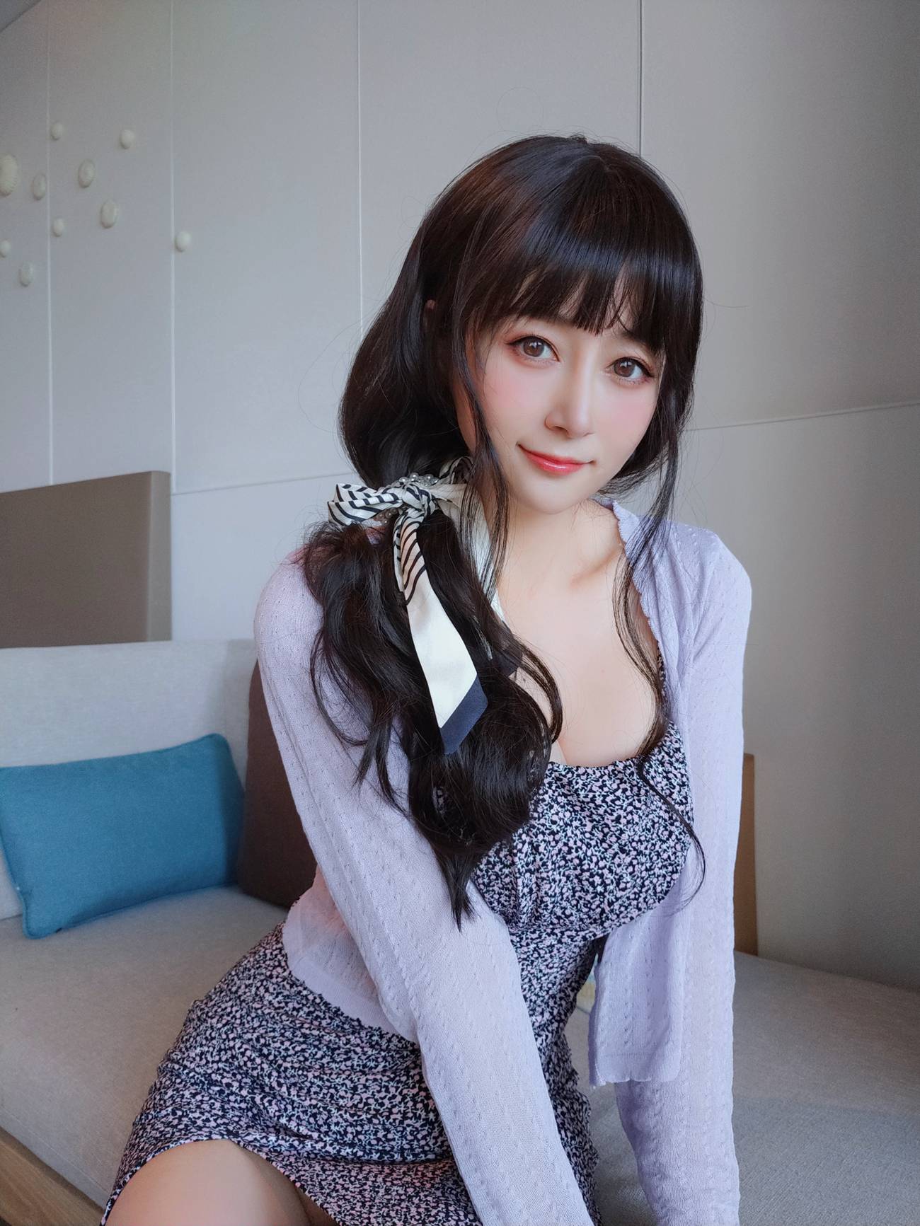 图片[14]-Coser小姐姐 白银 – 居家碎花裙 [13P] – 速更版-美库