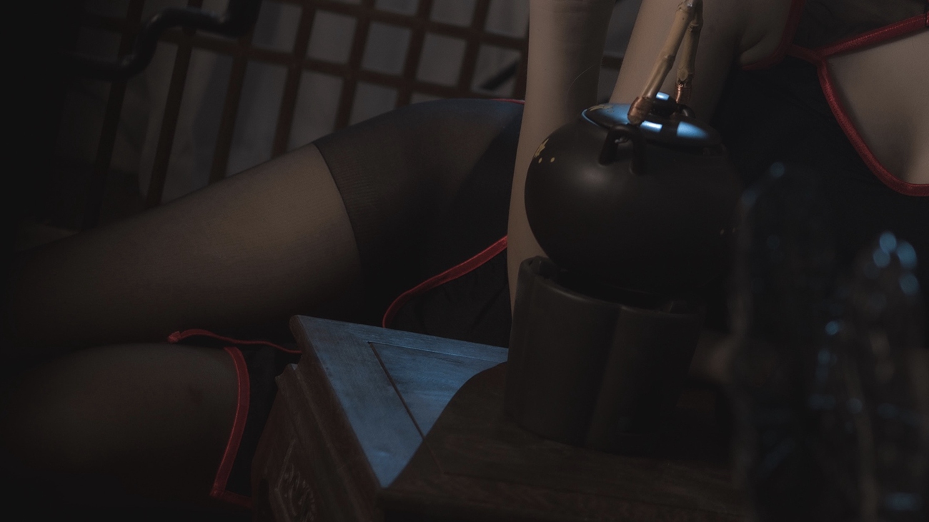 图片[14]-南桃Momoko – 黑丝旗袍[25P] – 速更版-美库