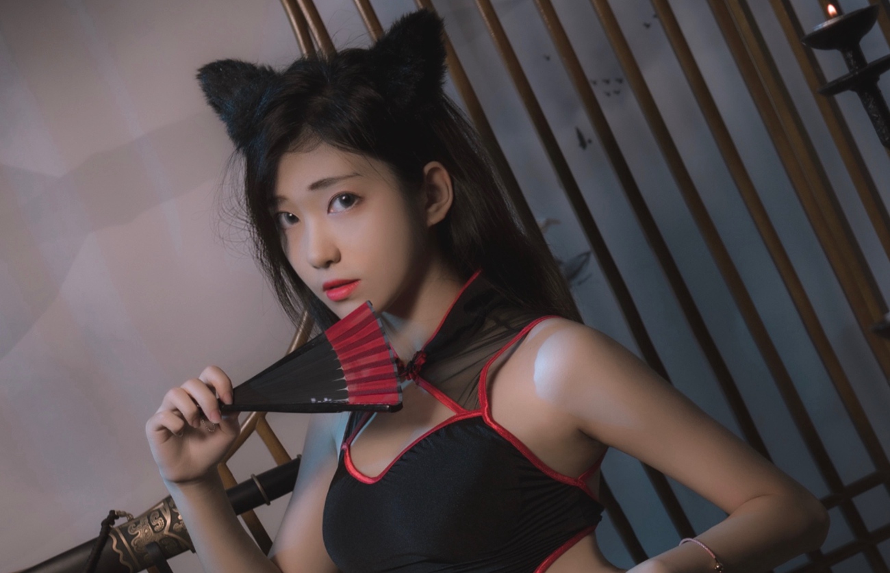 图片[16]-南桃Momoko – 黑丝旗袍[25P] – 速更版-美库