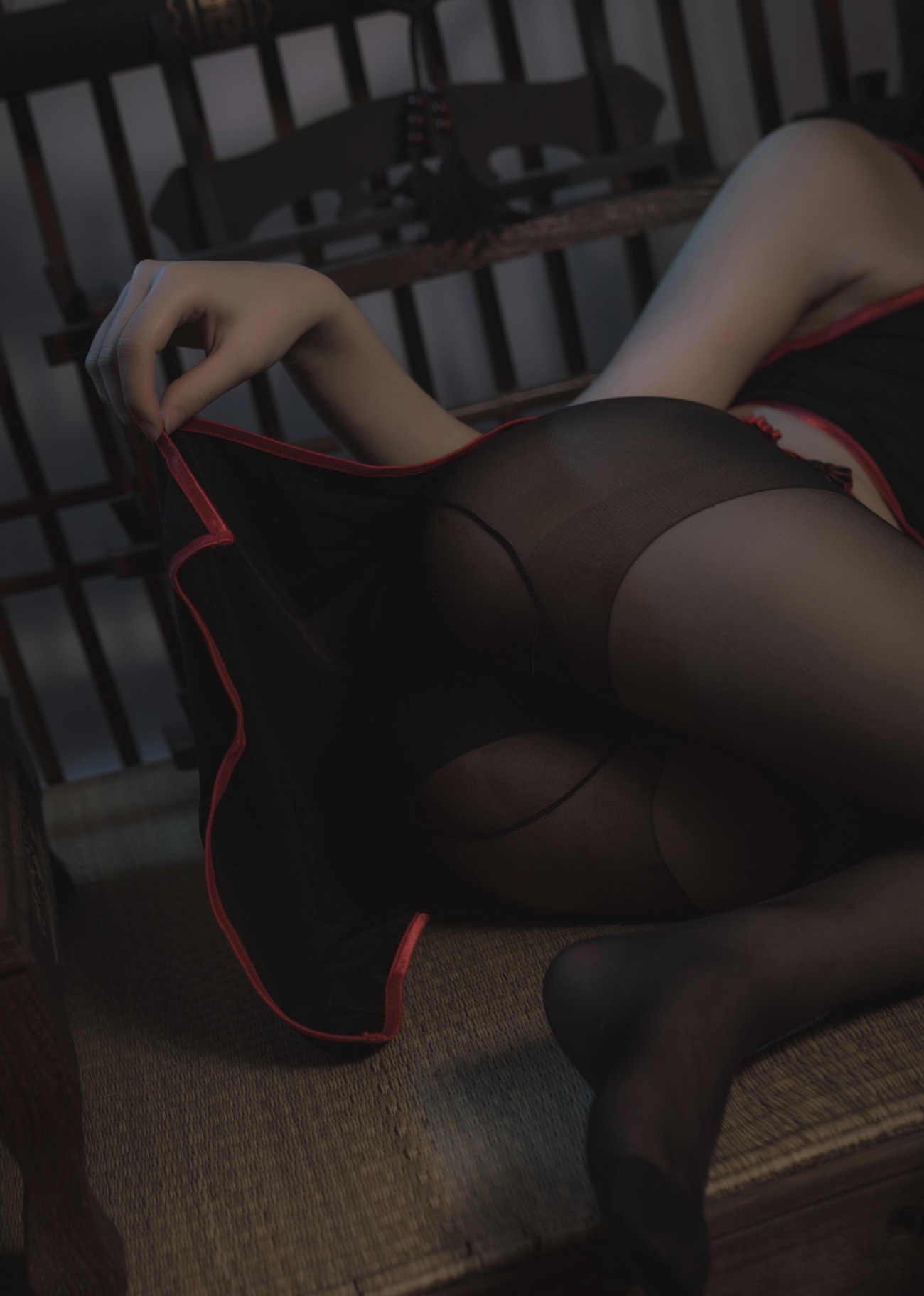 图片[19]-南桃Momoko – 黑丝旗袍[25P] – 速更版-美库