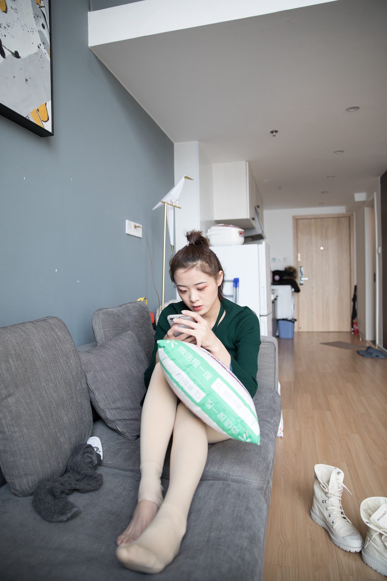 图片[130]-勿恋传媒 No.122 如夕-如戏，马丁靴和丝袜的秘密 [133P] – 速更版-美库