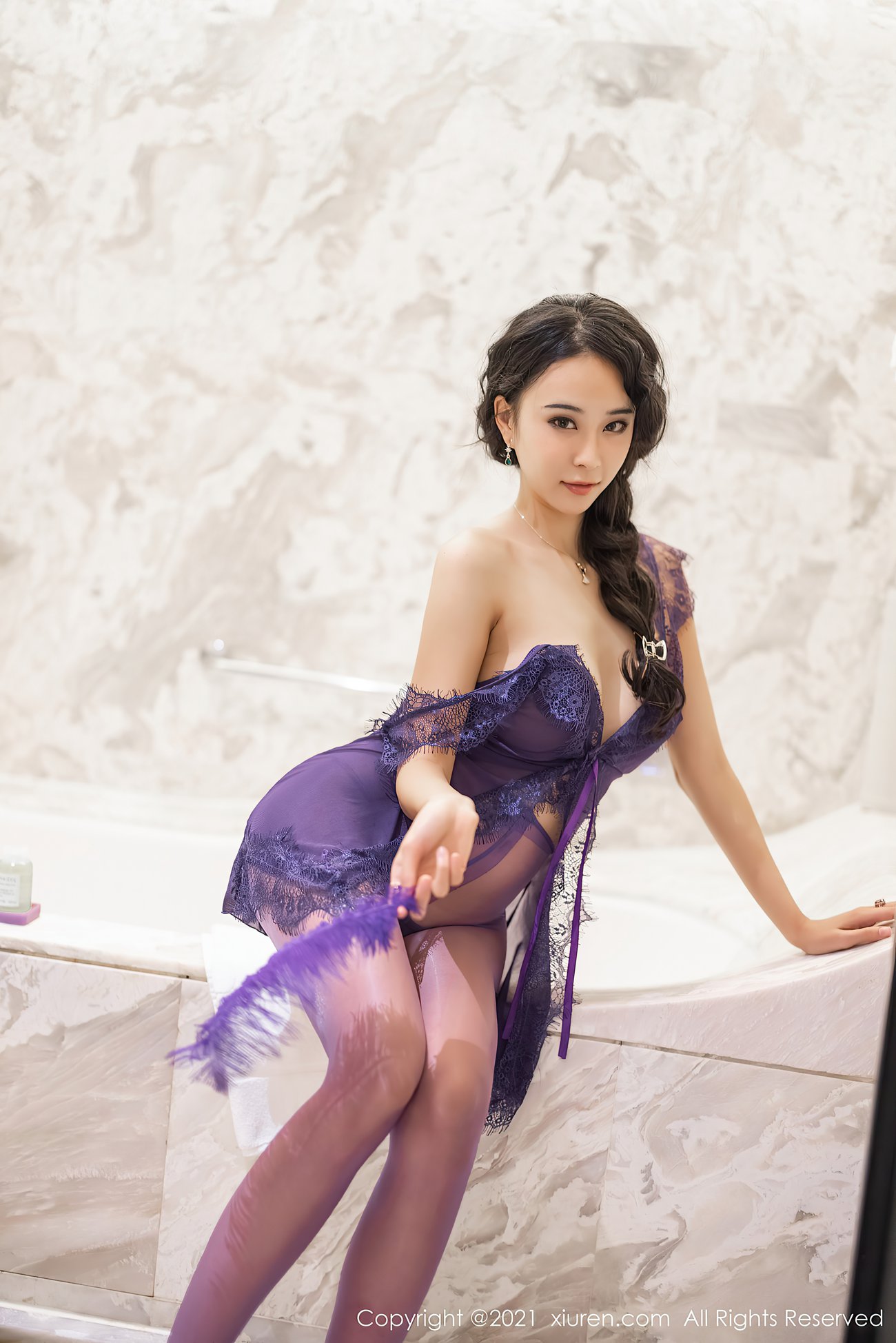 图片[10]-[XIUREN秀人网] 2021.06.17 No.3555 蓝夏Akasha [56P] – 速更版-美库