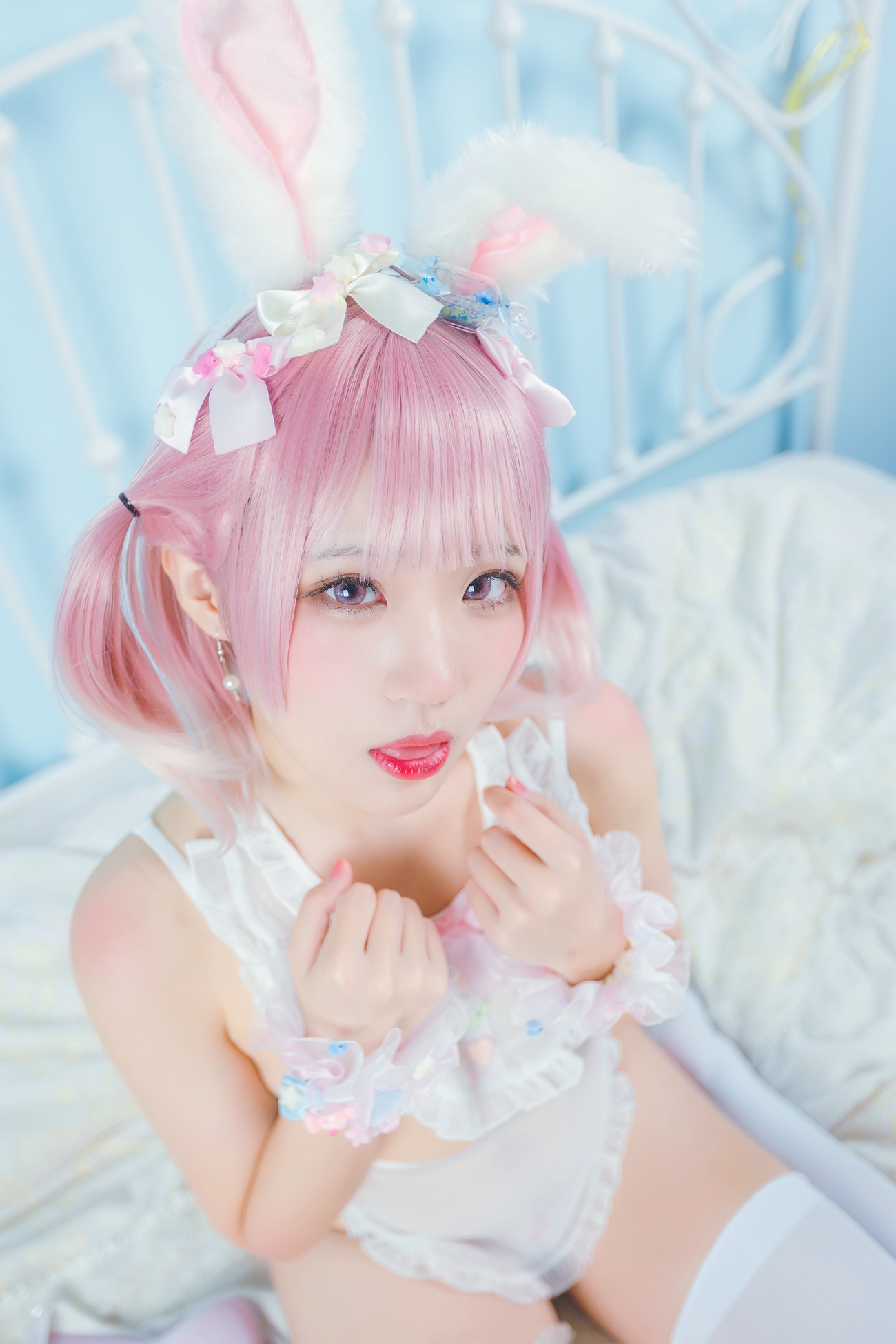 图片[19]-Mime弥美 – 白粉色兔女郎[30P] – 速更版-美库