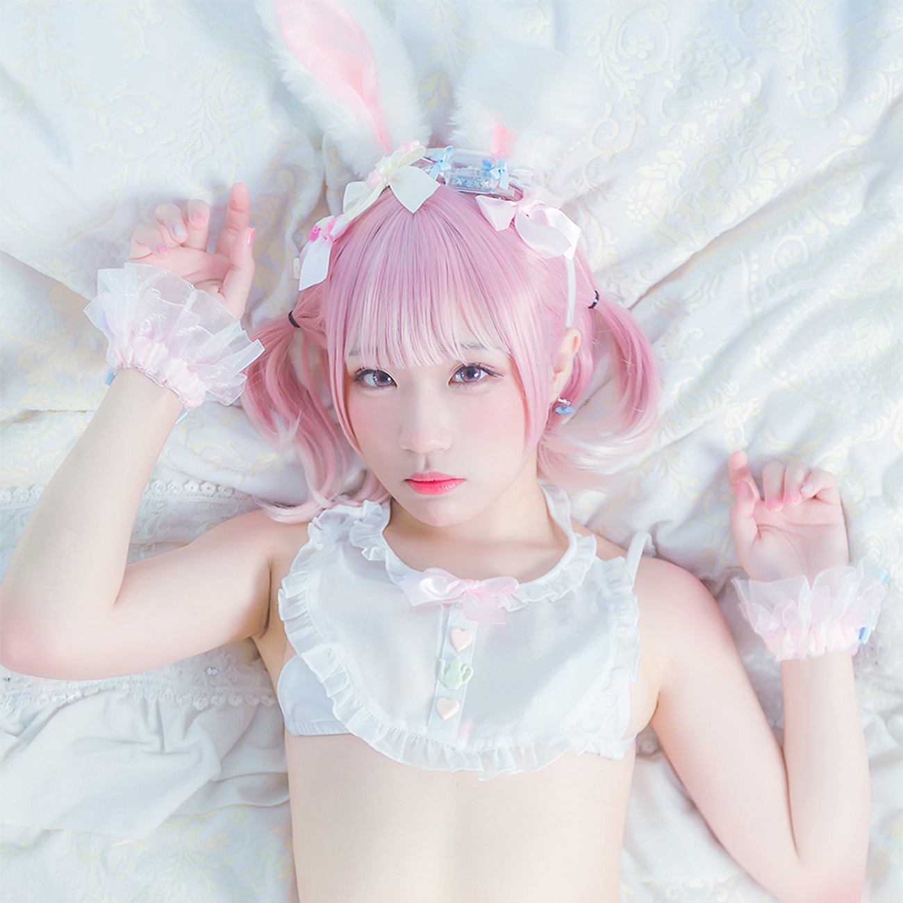 图片[23]-Mime弥美 – 白粉色兔女郎[30P] – 速更版-美库