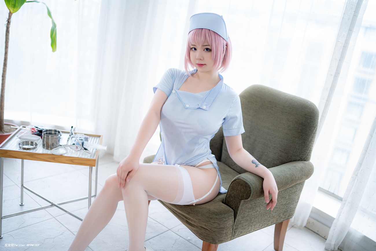 图片[13]-皮皮奶可可爱了啦&周叽是可爱兔兔 – 粉蓝护士 [77P] – 速更版-美库