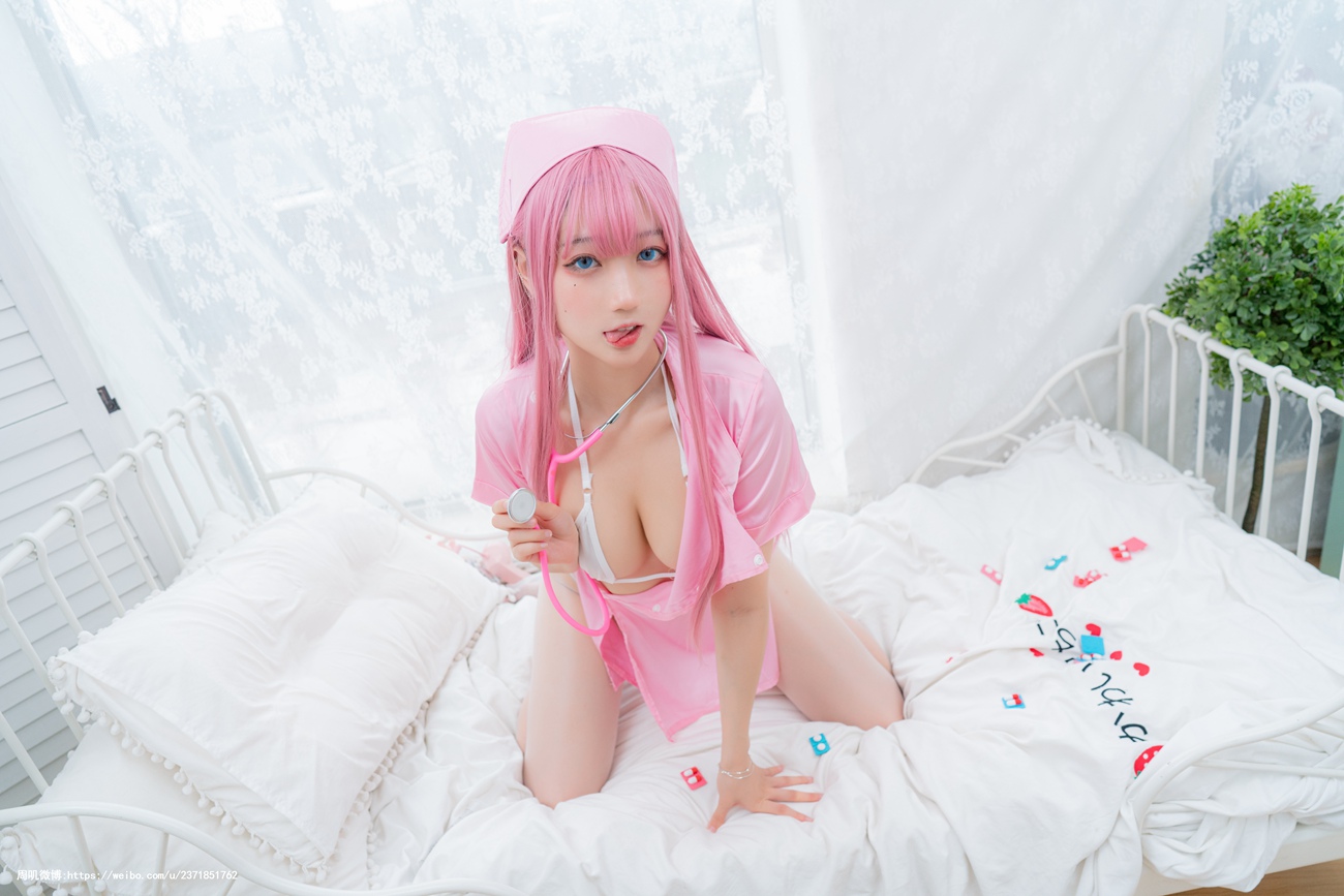 图片[44]-皮皮奶可可爱了啦&周叽是可爱兔兔 – 粉蓝护士 [77P] – 速更版-美库