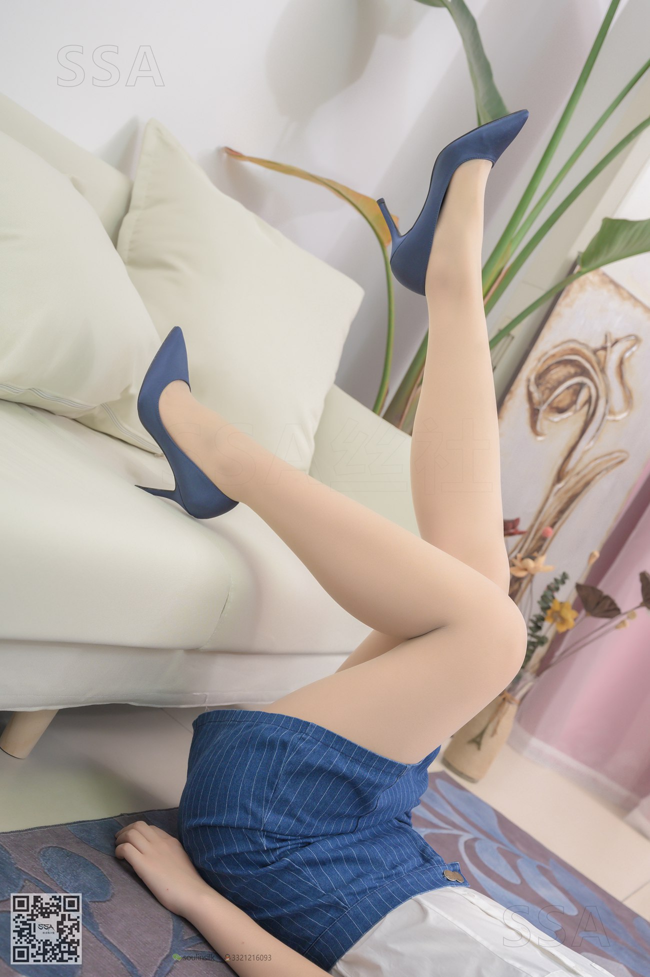 图片[137]-[SSA丝社]超清写真 NO.192 小鹿 蓝色条纹裙穿搭示范[160P] – 速更版-美库