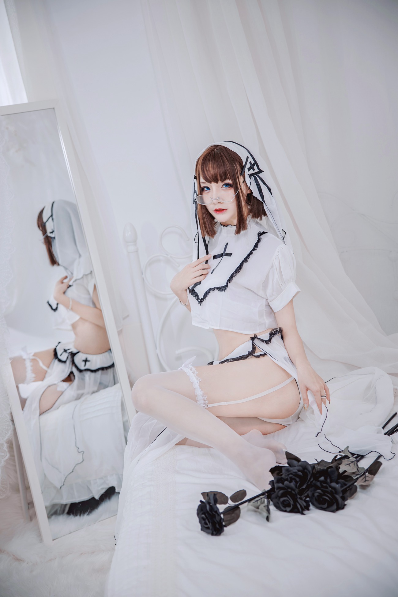 图片[11]-COS妹子 仙九Airi – 修女[45P] – 速更版-美库