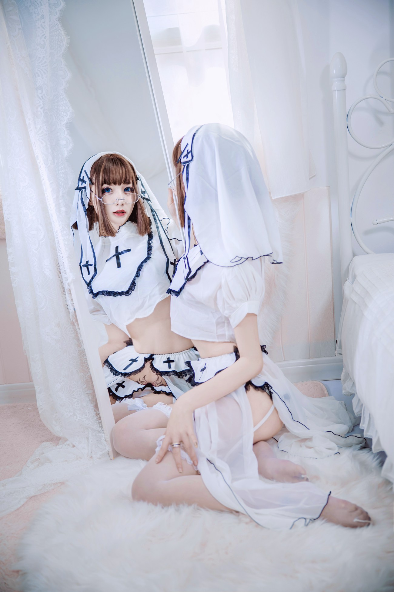 图片[18]-COS妹子 仙九Airi – 修女[45P] – 速更版-美库