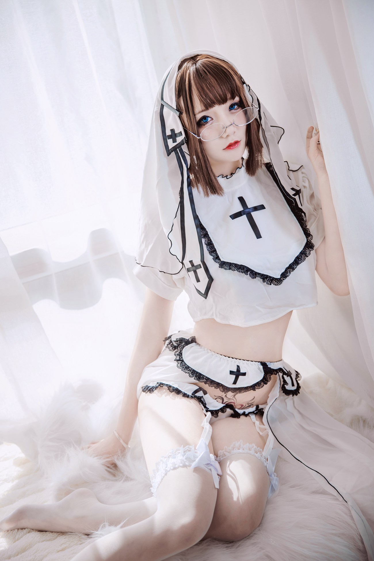 图片[33]-COS妹子 仙九Airi – 修女[45P] – 速更版-美库