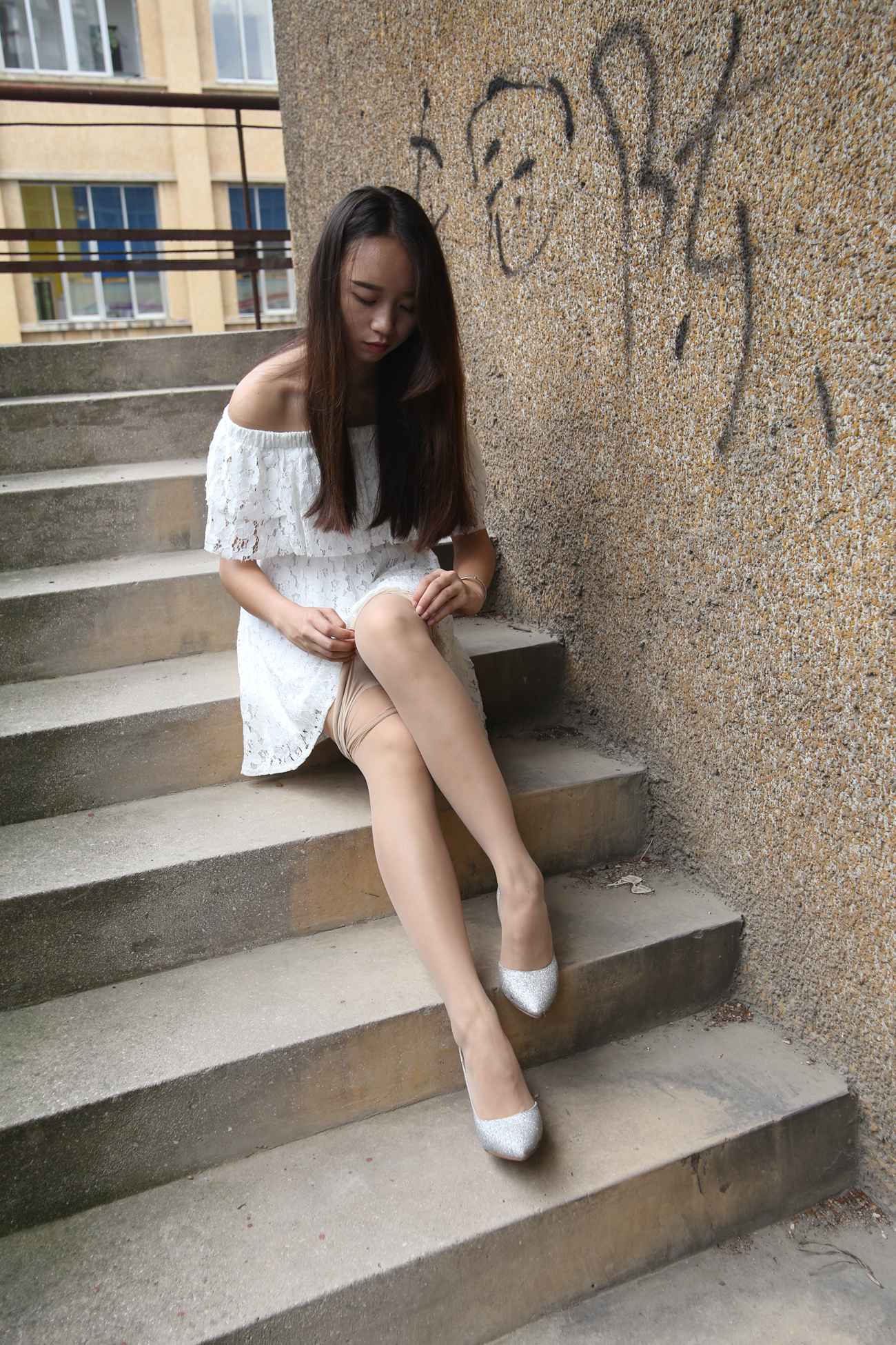 图片[164]-大西瓜爱牙膏-早期作品-S018 张萍 白T恤 连衣裙 2 [312P] – 速更版-美库