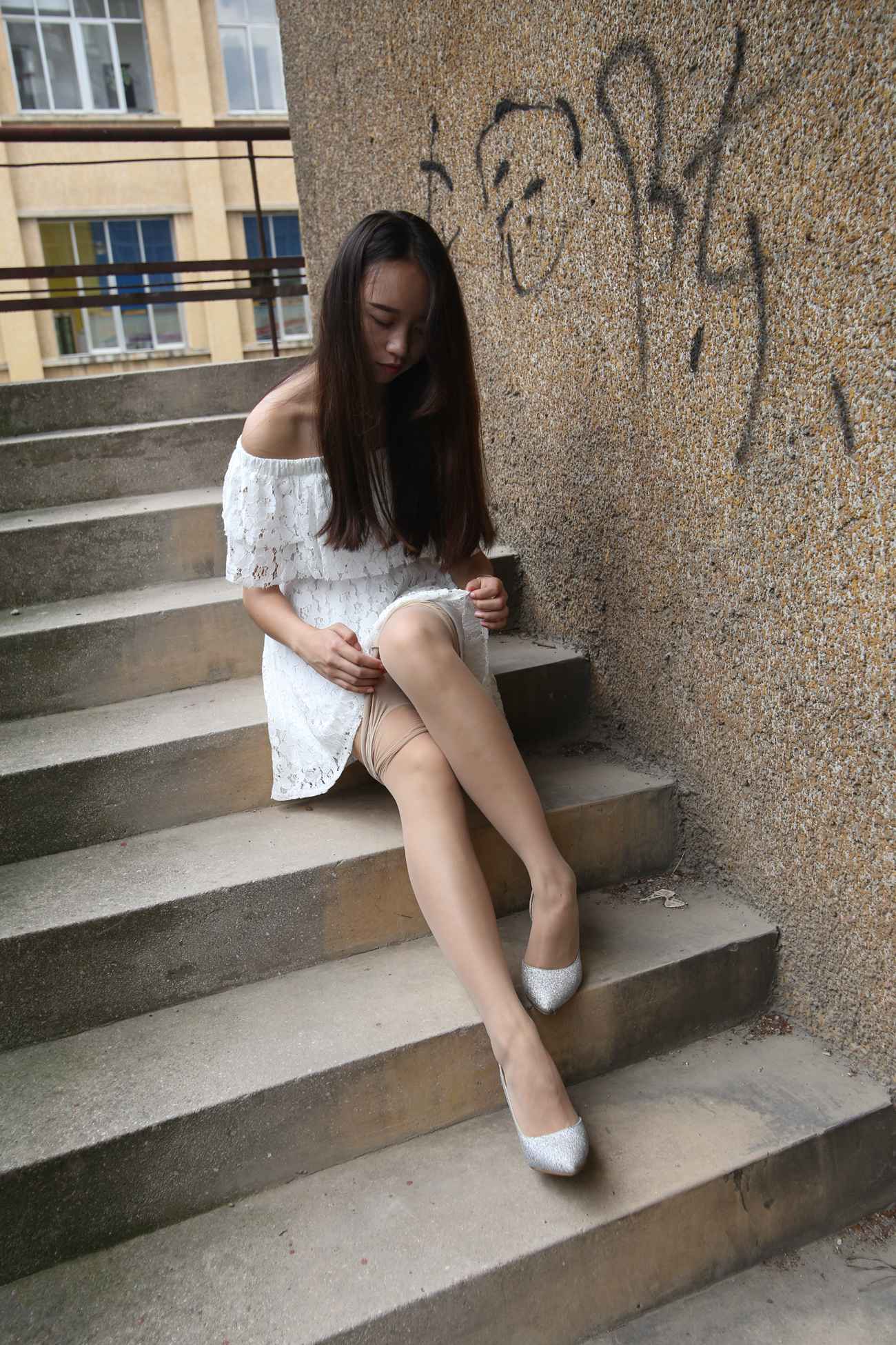 图片[163]-大西瓜爱牙膏-早期作品-S018 张萍 白T恤 连衣裙 2 [312P] – 速更版-美库