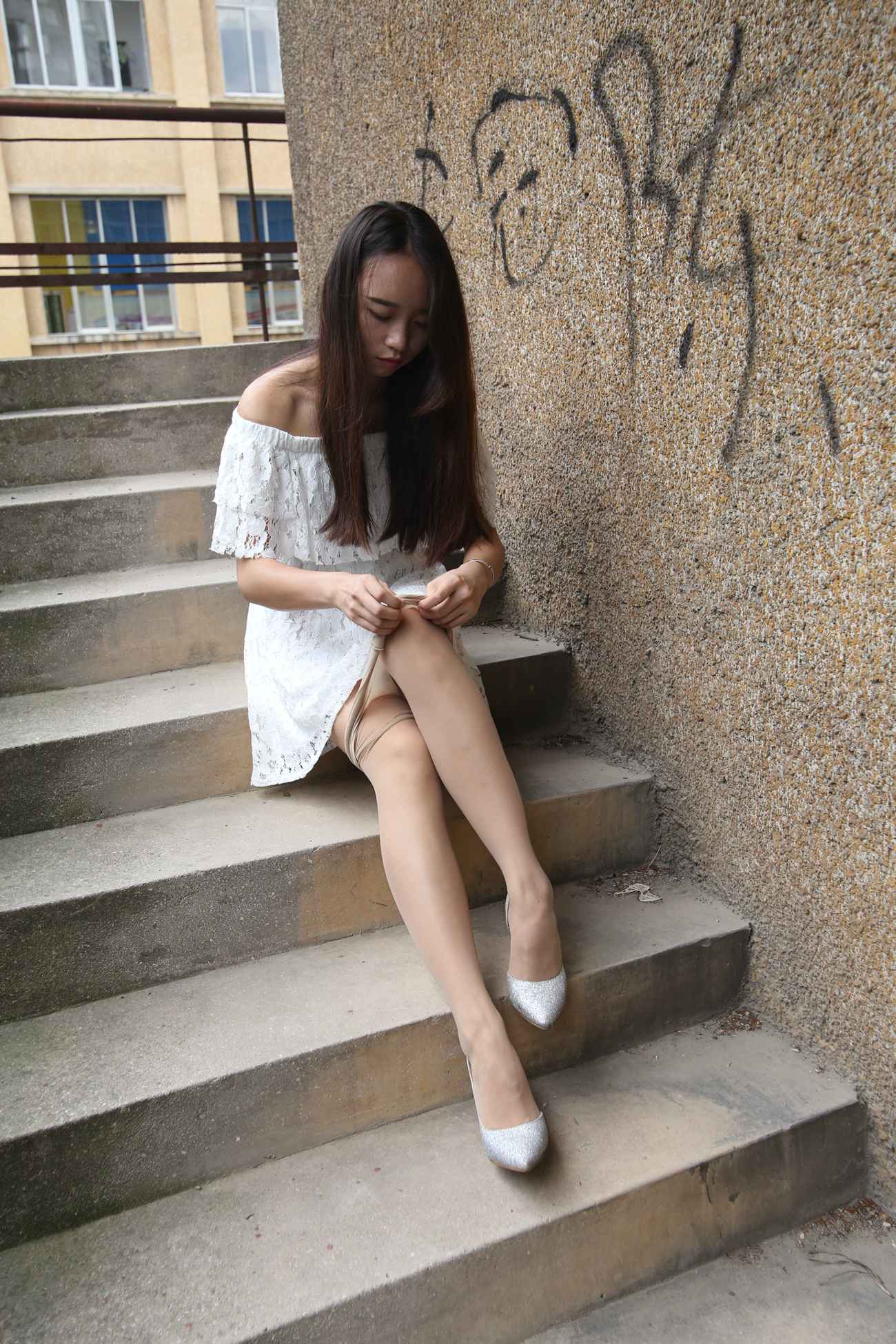 图片[165]-大西瓜爱牙膏-早期作品-S018 张萍 白T恤 连衣裙 2 [312P] – 速更版-美库