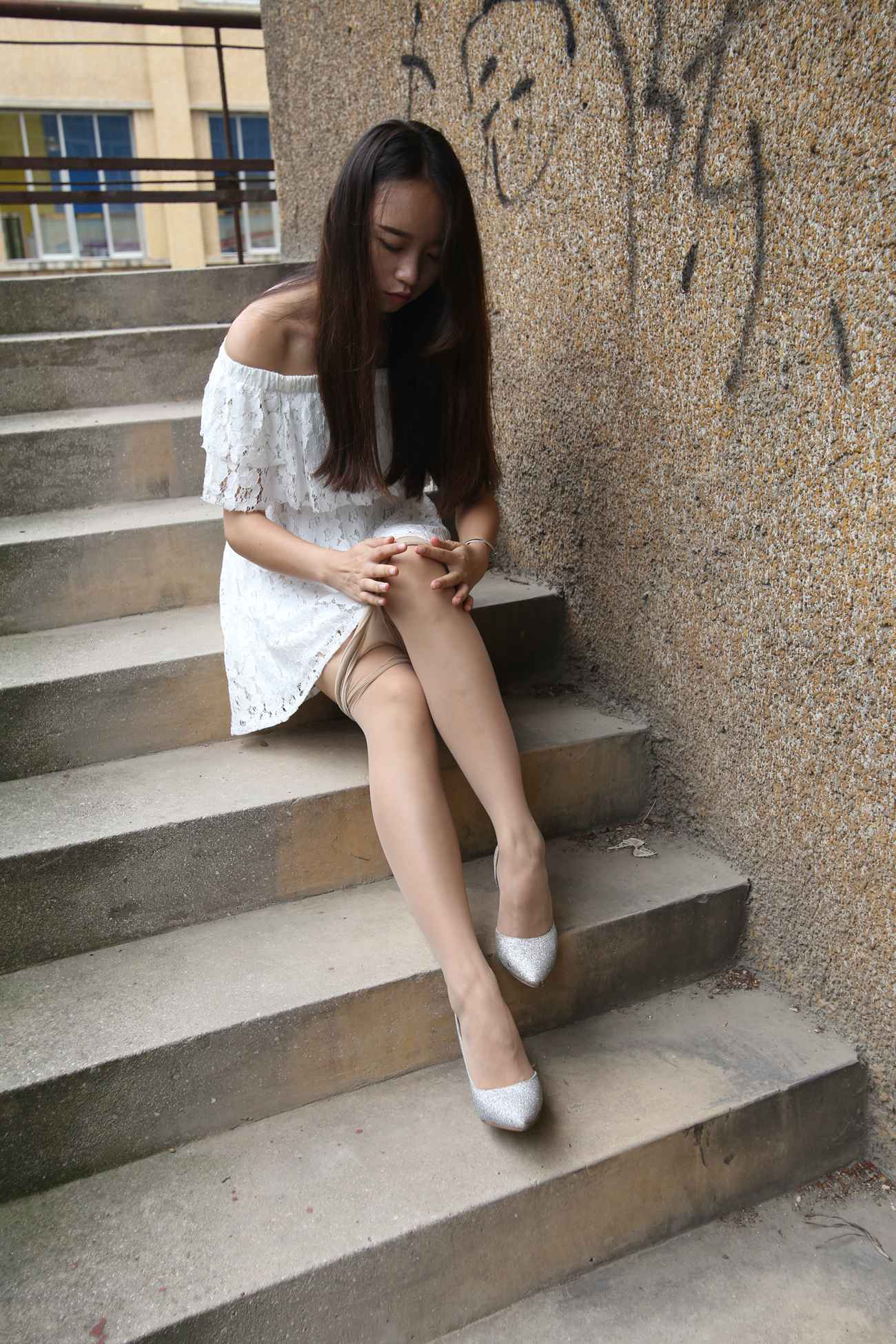 图片[168]-大西瓜爱牙膏-早期作品-S018 张萍 白T恤 连衣裙 2 [312P] – 速更版-美库