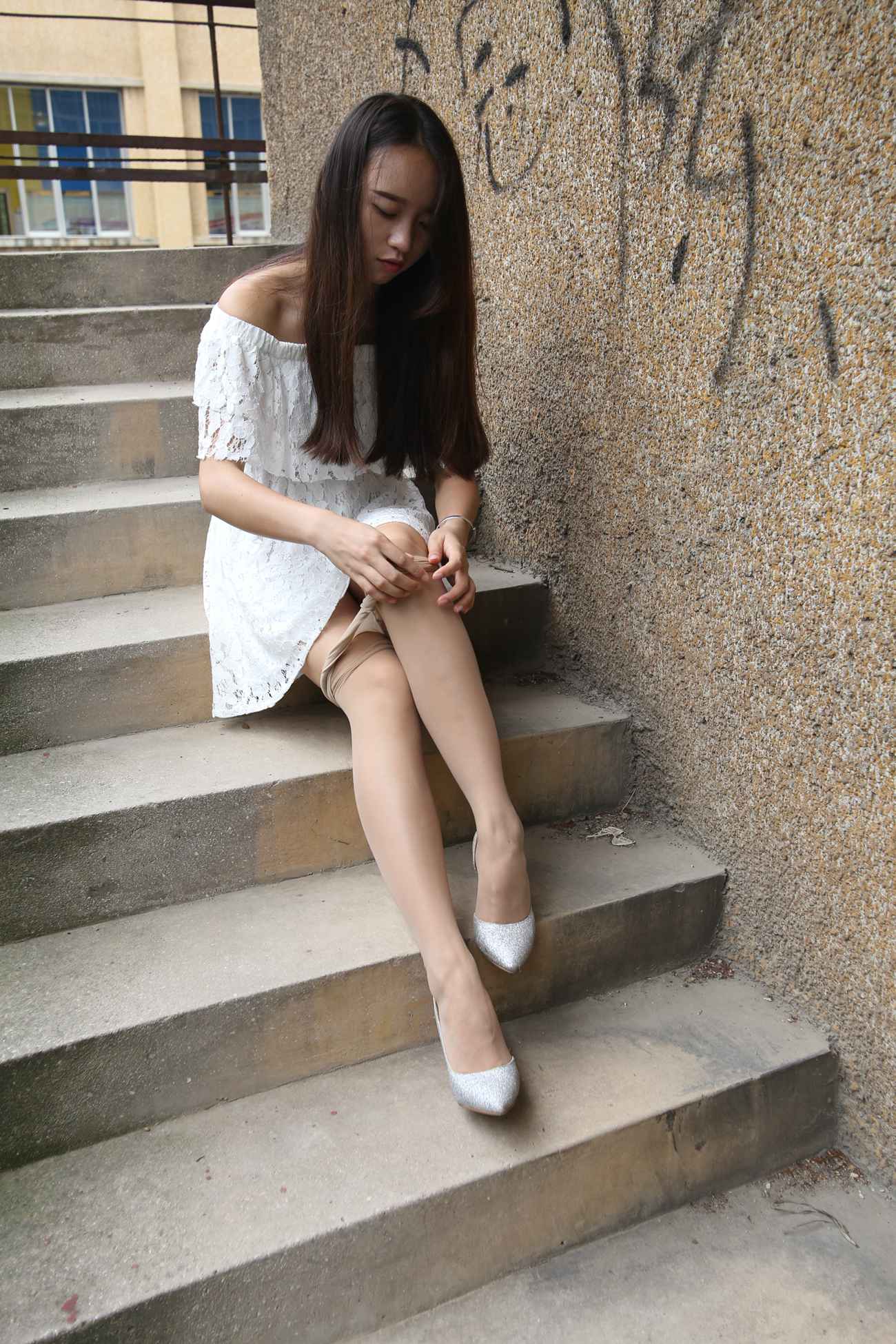 图片[170]-大西瓜爱牙膏-早期作品-S018 张萍 白T恤 连衣裙 2 [312P] – 速更版-美库