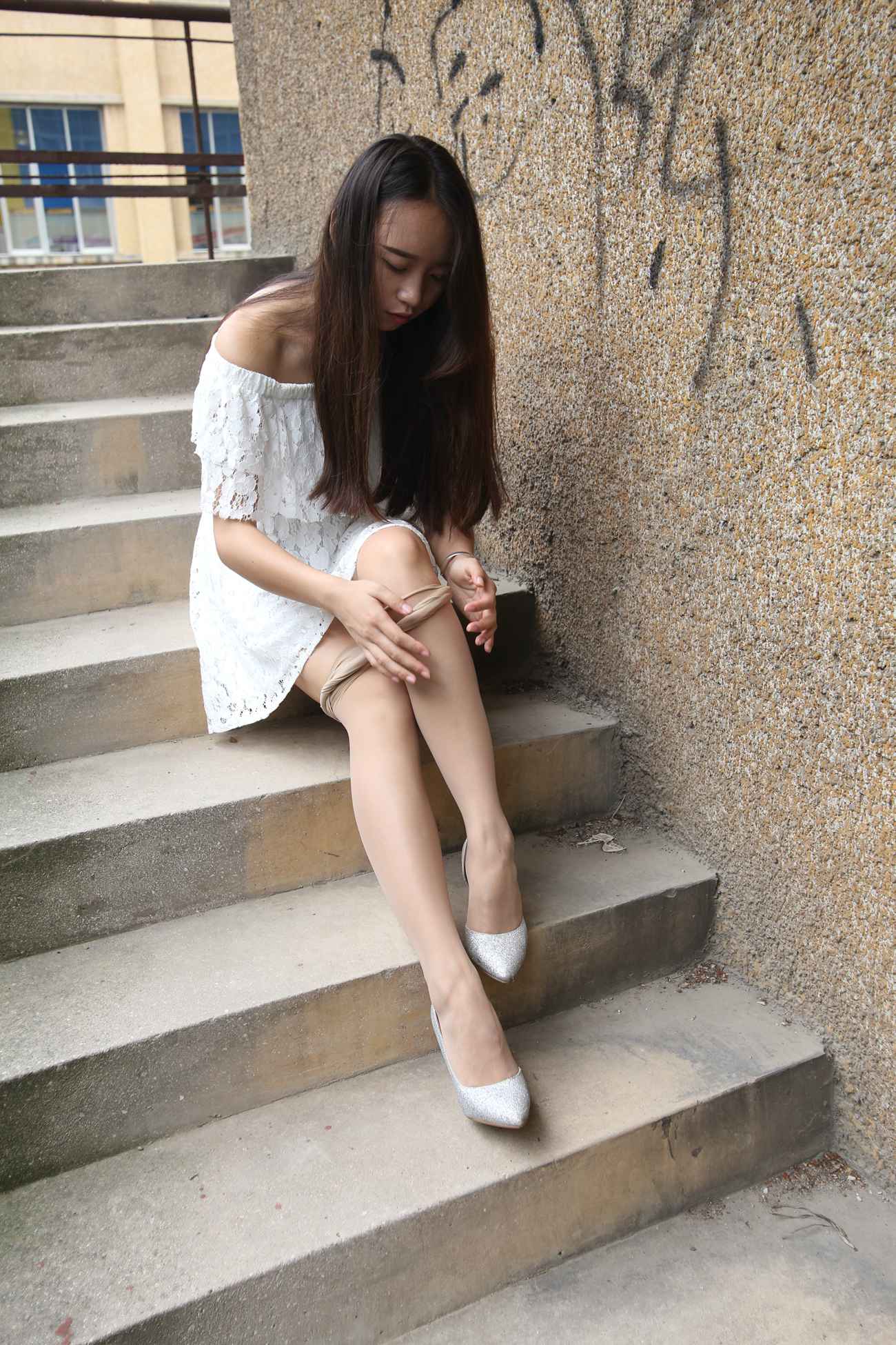 图片[171]-大西瓜爱牙膏-早期作品-S018 张萍 白T恤 连衣裙 2 [312P] – 速更版-美库