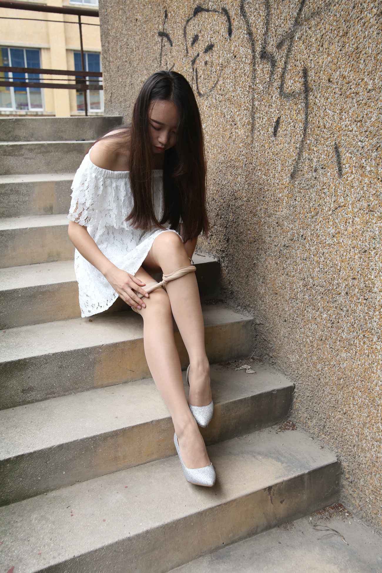 图片[173]-大西瓜爱牙膏-早期作品-S018 张萍 白T恤 连衣裙 2 [312P] – 速更版-美库